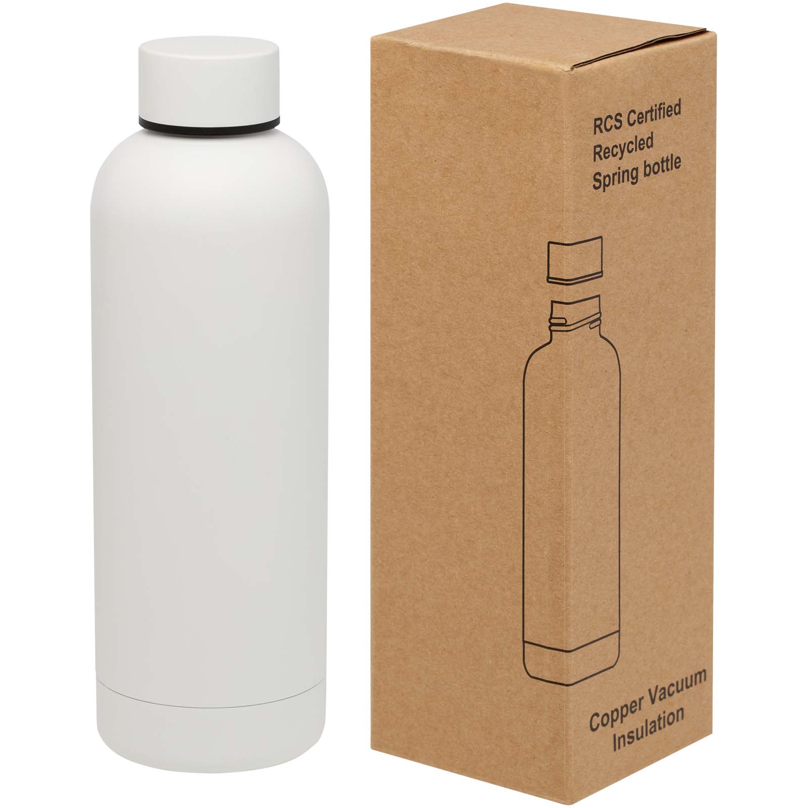 Insulated bottles - Spring 500 ml RCS certified recycled stainless steel copper vacuum insulated bottle