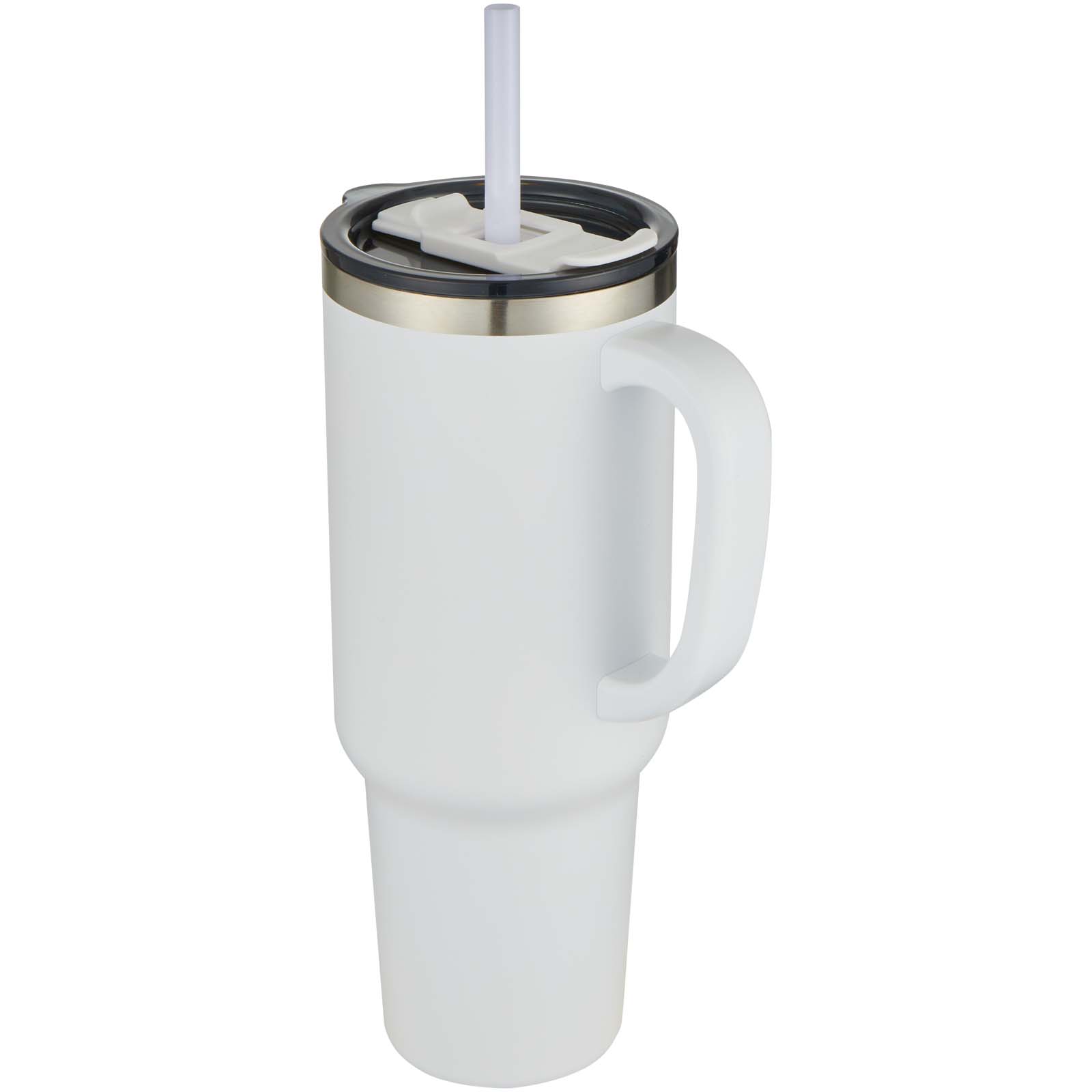 Mugs pour voyager - Mug Sydney 1200 ml double paroi certifié RCS avec isolation par le vide et couche de cuivre avec paille