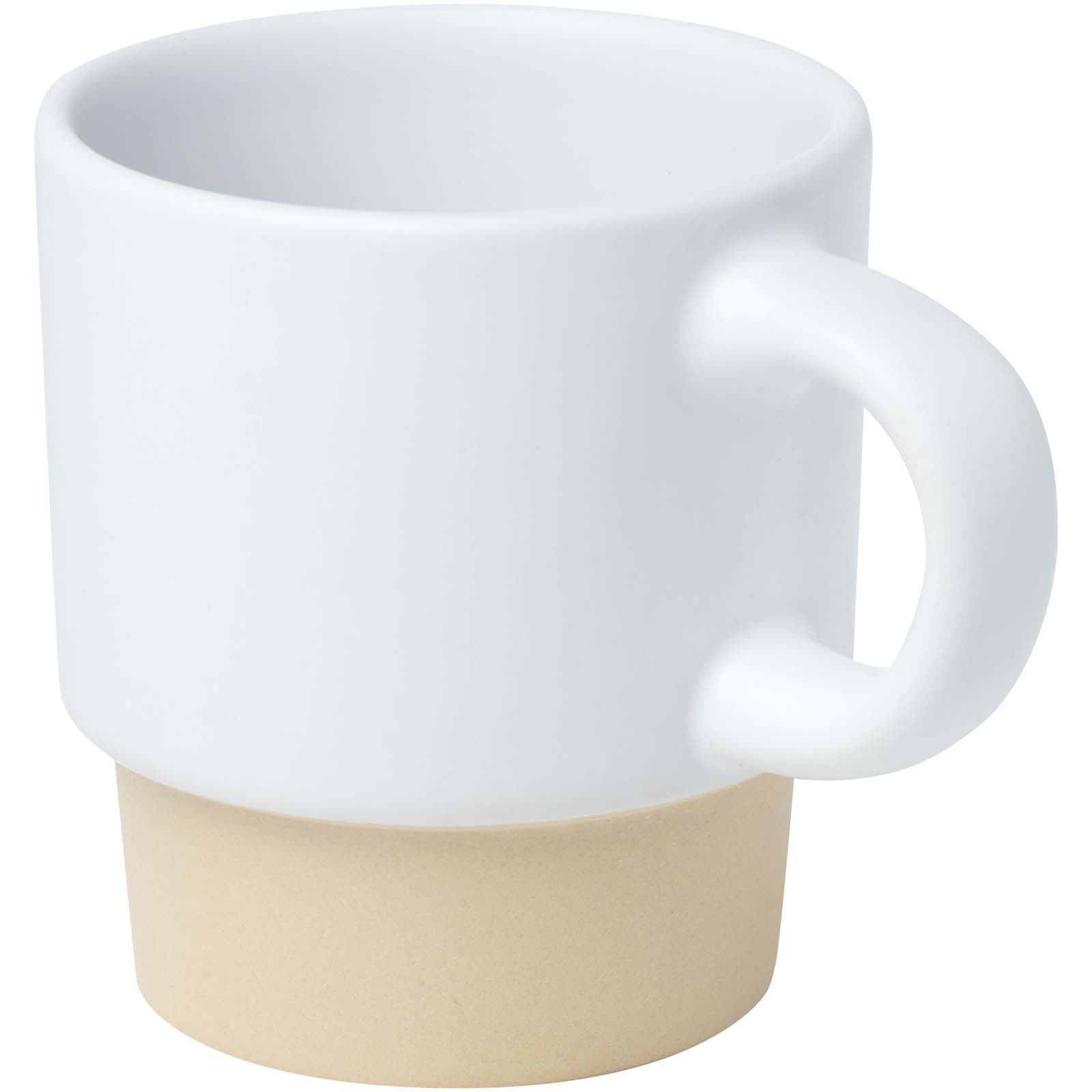 Mugs standard publicitaires - Tasse à espresso empilable Olympia de 130 ml avec fond en argile - 0