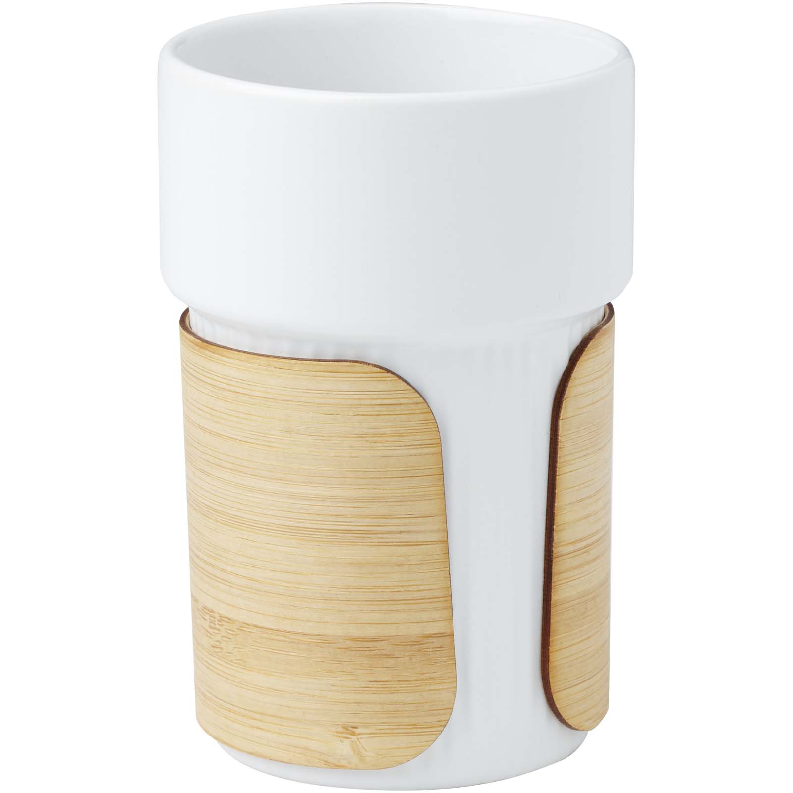 Mugs pour voyager publicitaires - Gobelet Fika de 340 ml avec couvercle en bambou