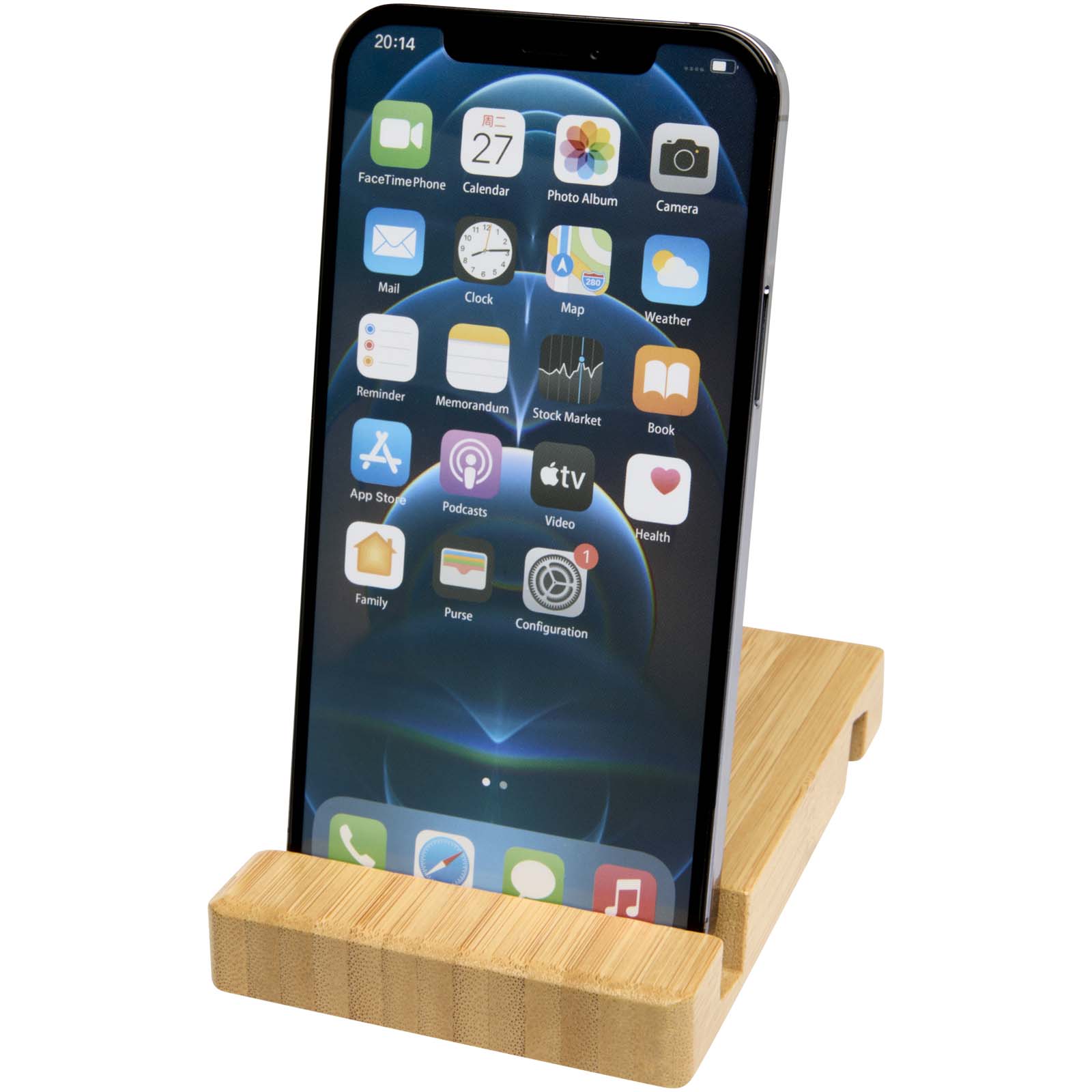 Advertising Stands & Holders - Bubup bamboo 2-angled tablet and phone stand - 4