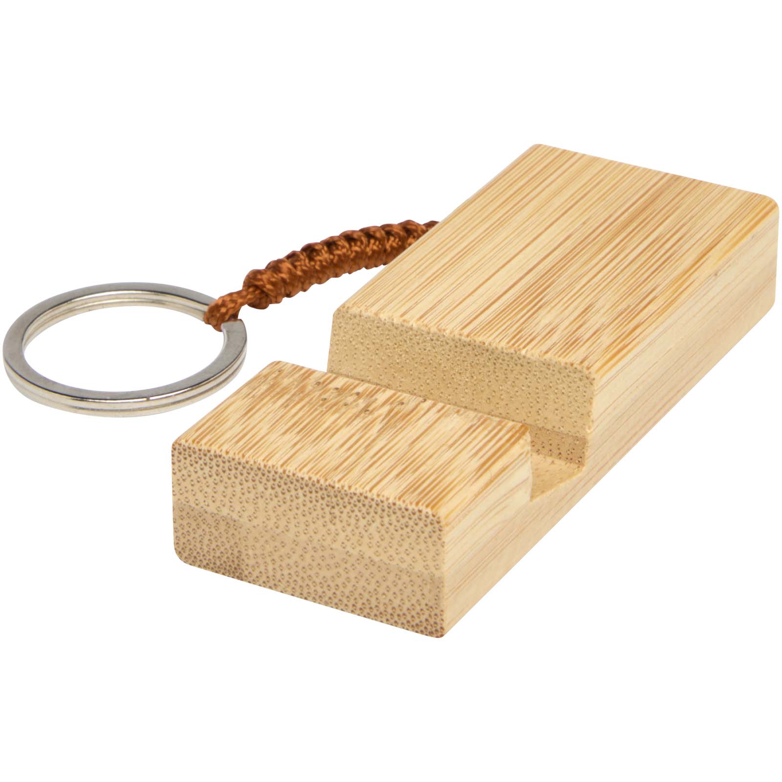 Advertising Stands & Holders - Bosona bamboo phone holder with keychain - 3