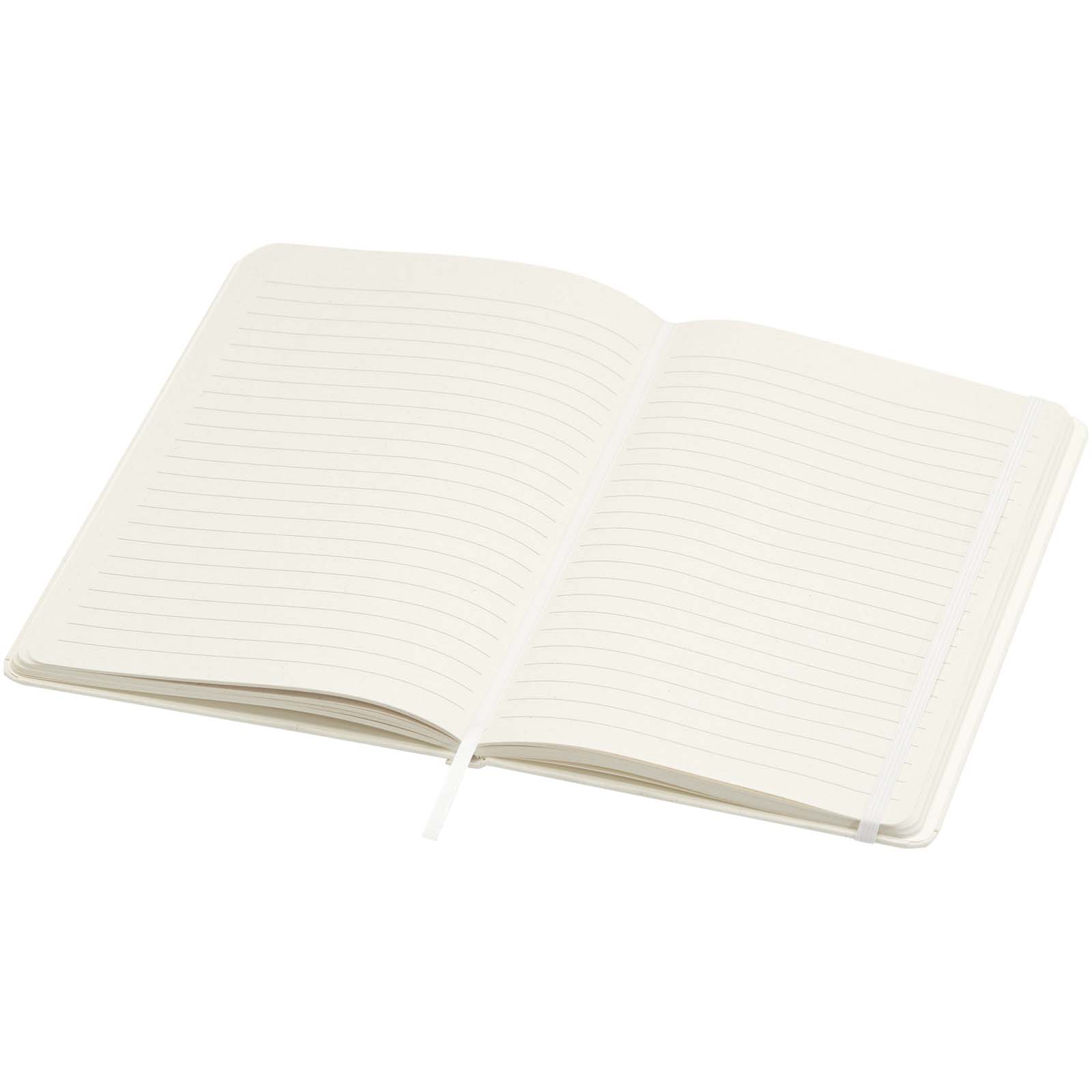 Advertising Hard cover notebooks - Bass A5 recycled hard cover notebook with lined pages - 3