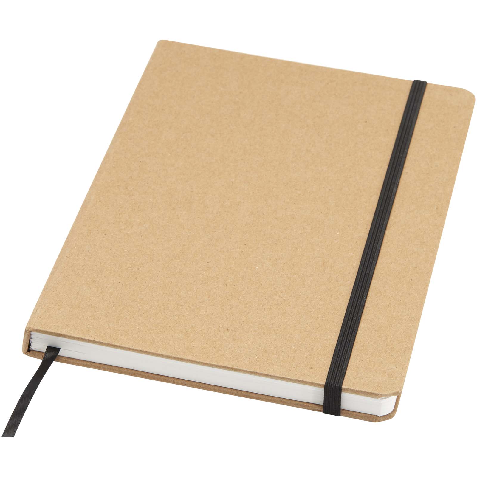 Advertising Hard cover notebooks - Holm A5 stone paper hard cover notebook with lined pages - 0