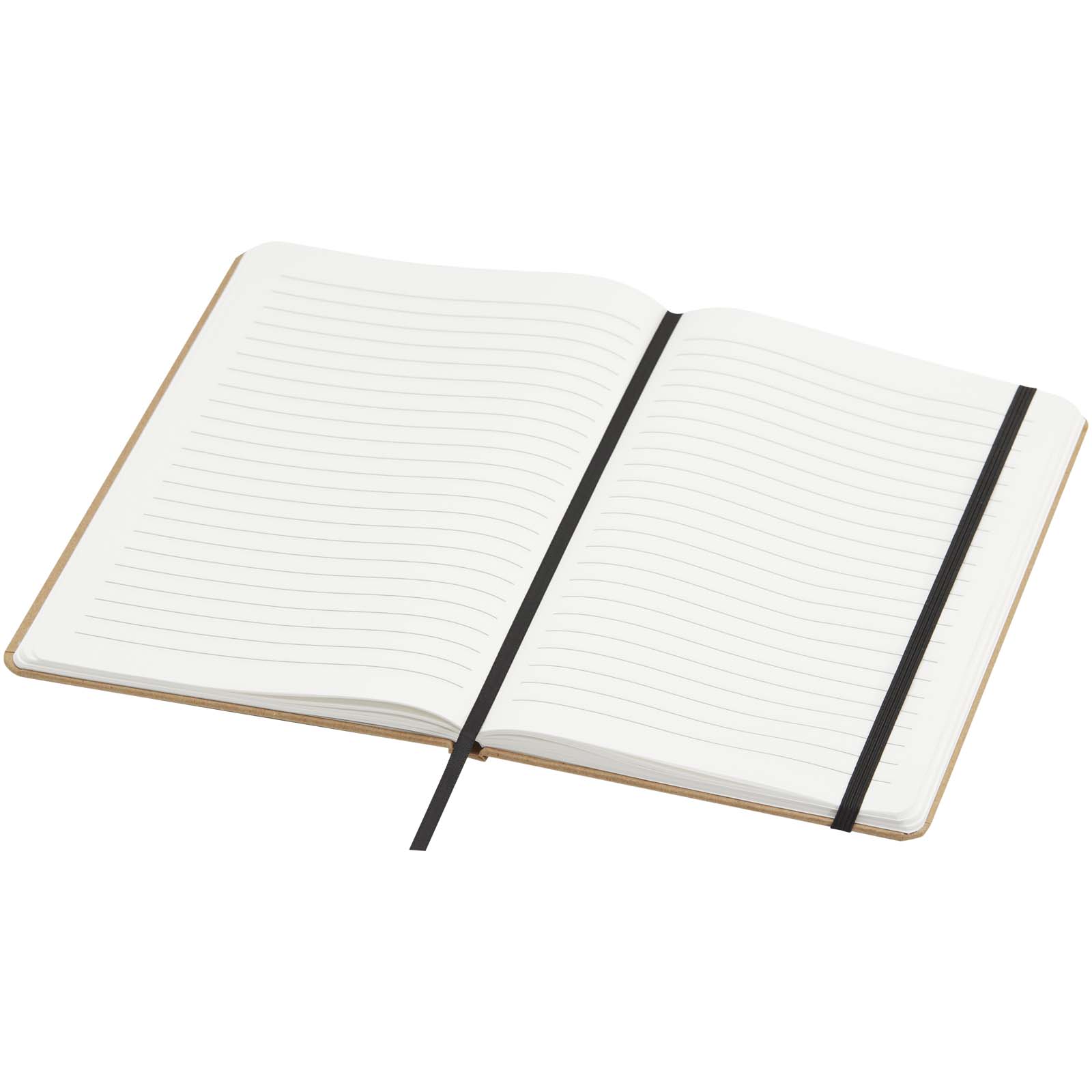 Advertising Hard cover notebooks - Holm A5 stone paper hard cover notebook with lined pages - 3