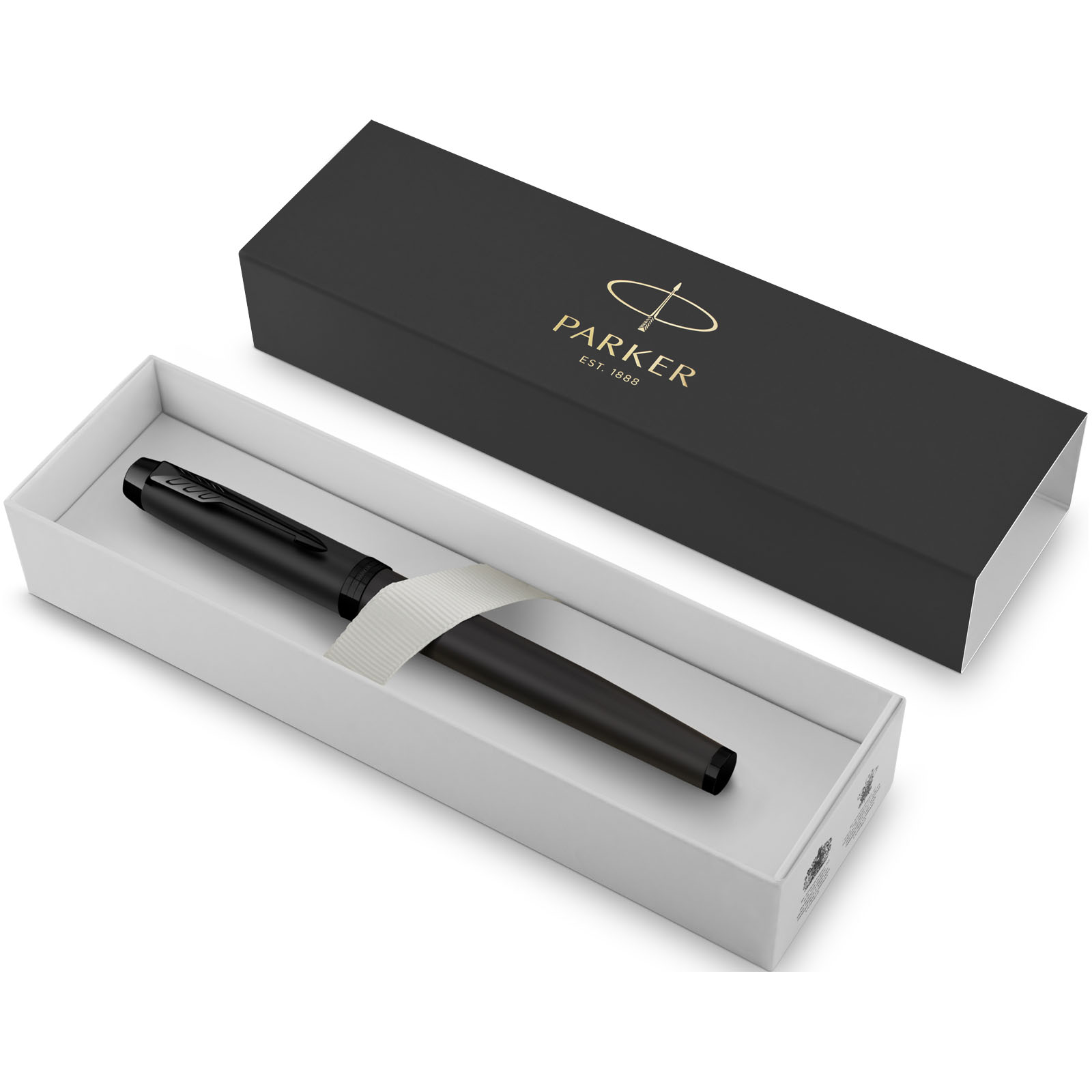 Stylos roller publicitaires - Stylo roller achromatique IM Parker (encre noire) - 1