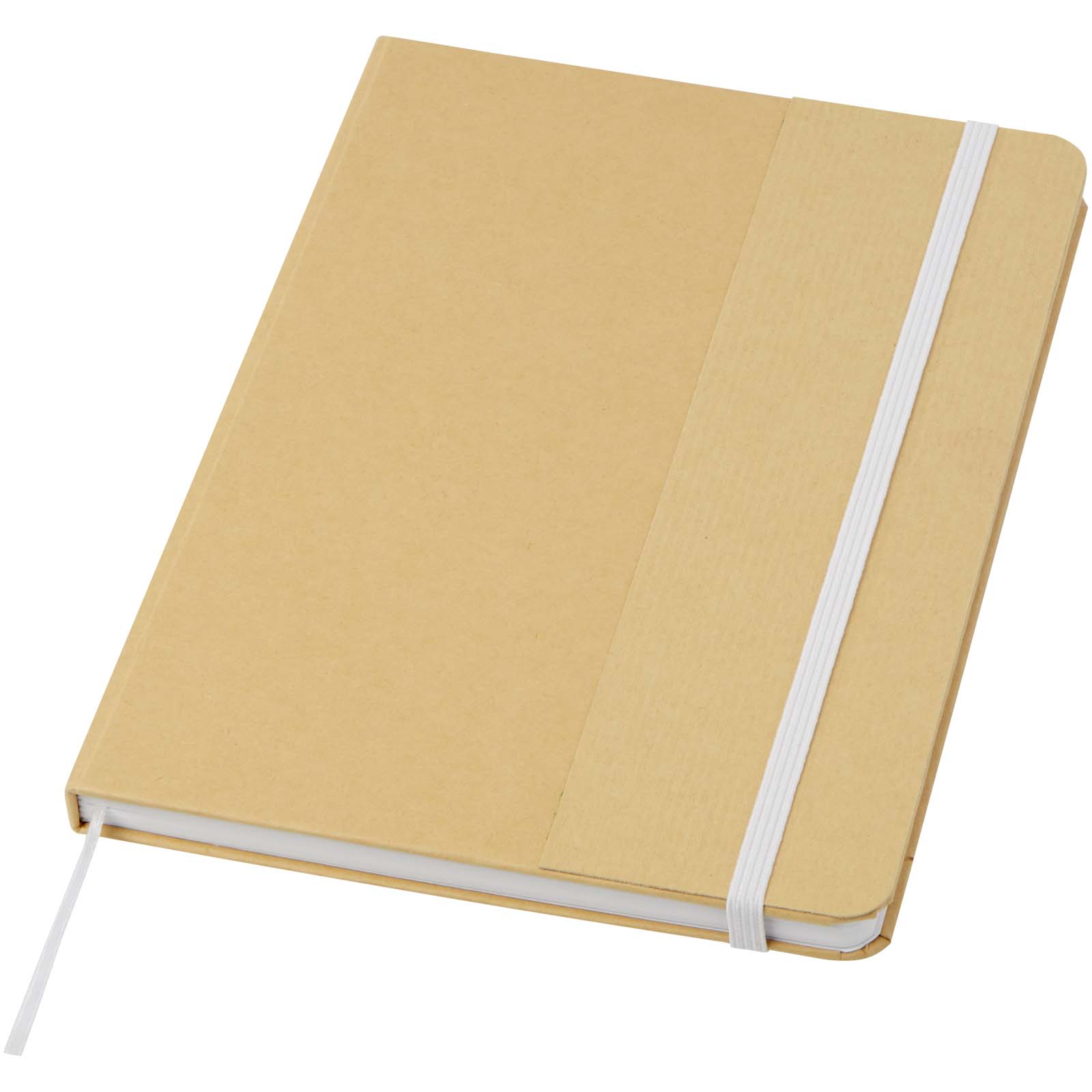 Advertising Hard cover notebooks - Nelida A5 recycled cardboard hard cover notebook - 0