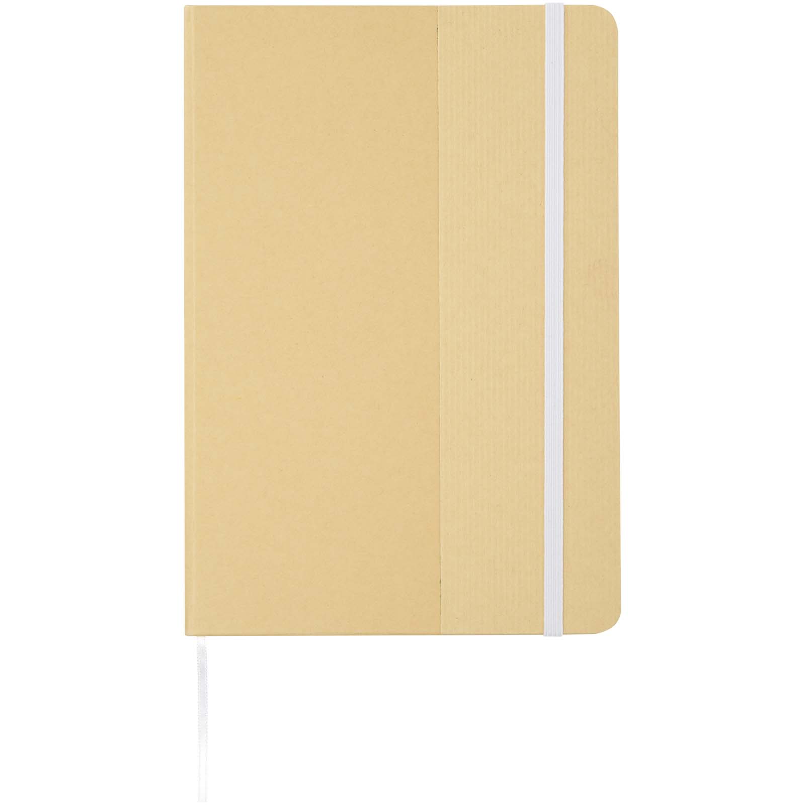 Advertising Hard cover notebooks - Nelida A5 recycled cardboard hard cover notebook - 1