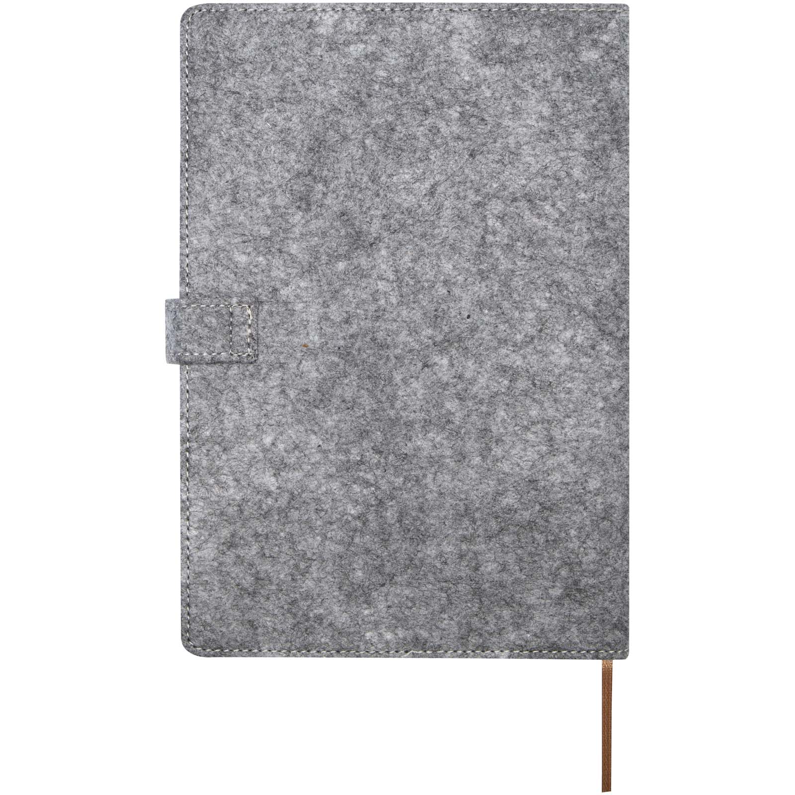 Advertising Hard cover notebooks - Viviana A5 recycled felt and cork notebook - 2