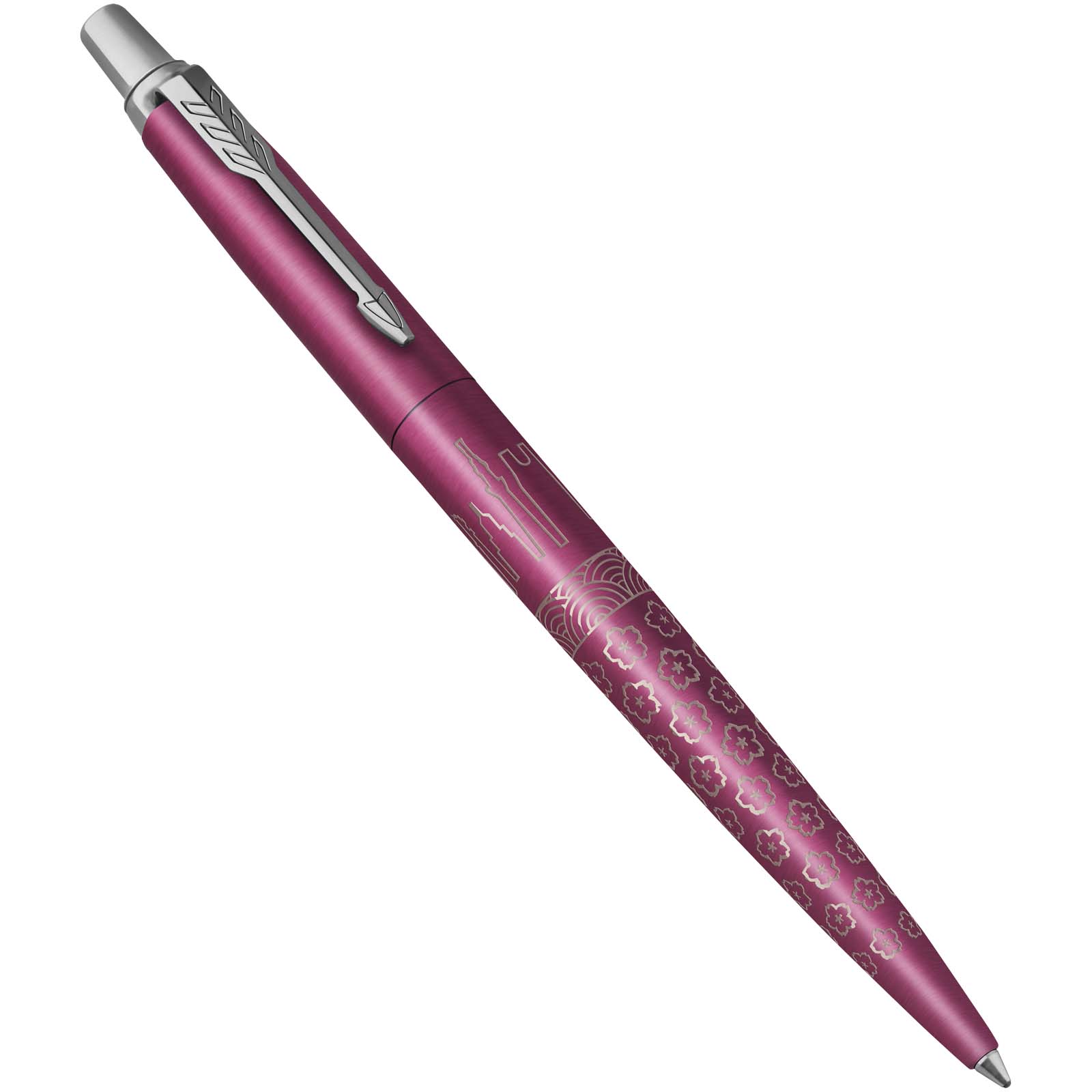 Stylos-bille publicitaires - Stylo bille Parker Jotter SE Global Icons (encre bleue) - 3