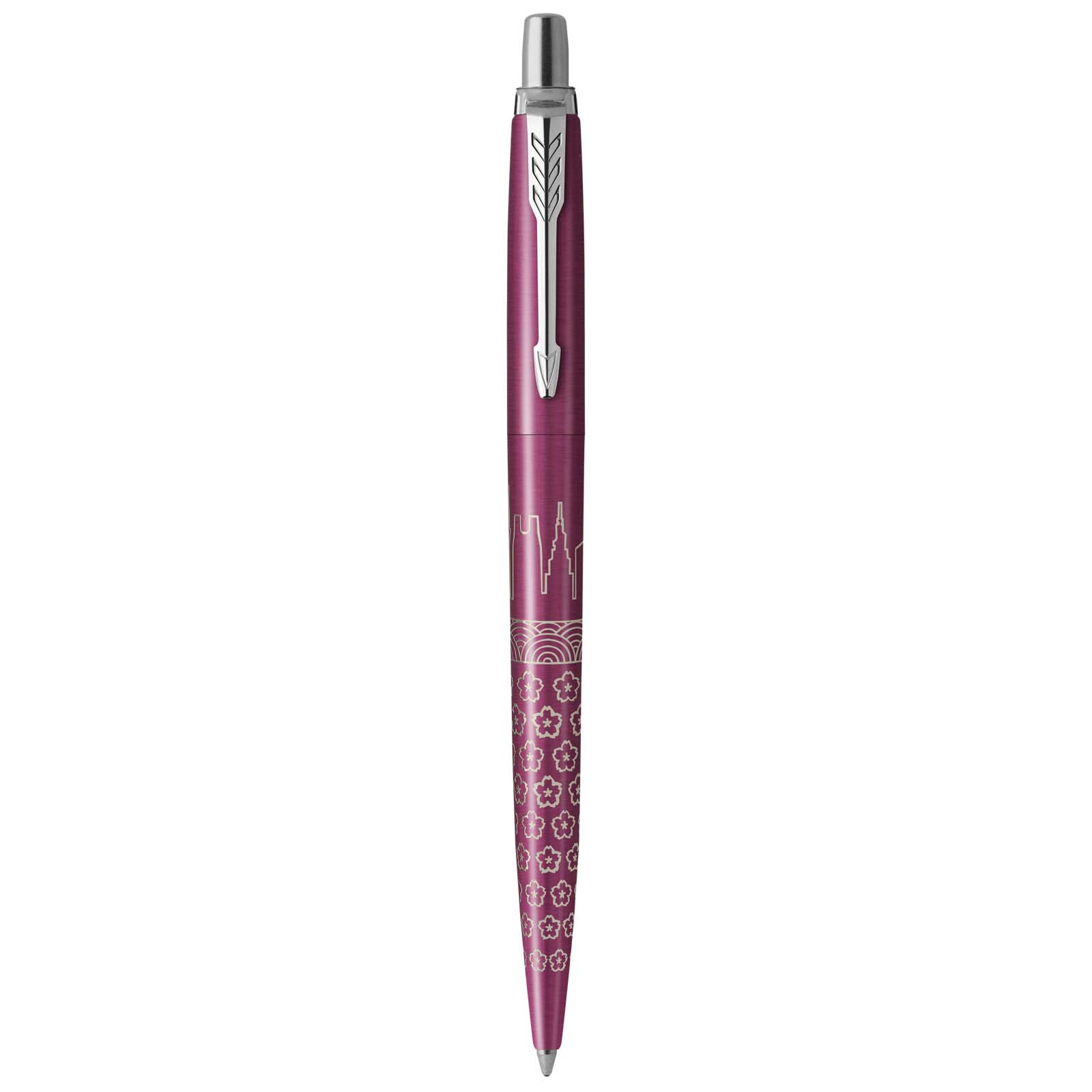 Stylos-bille publicitaires - Stylo bille Parker Jotter SE Global Icons (encre bleue) - 1