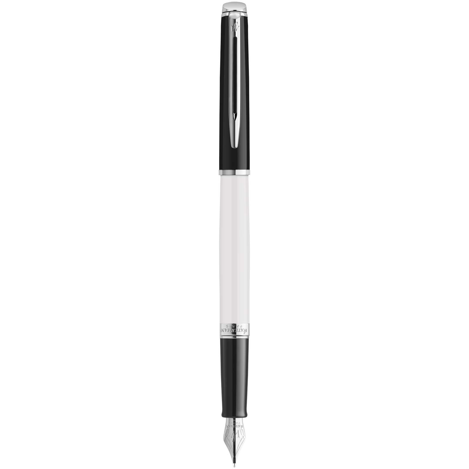 Stylos-plume publicitaires - Stylo plume Waterman Hemisphere avec habillage palladium - 0