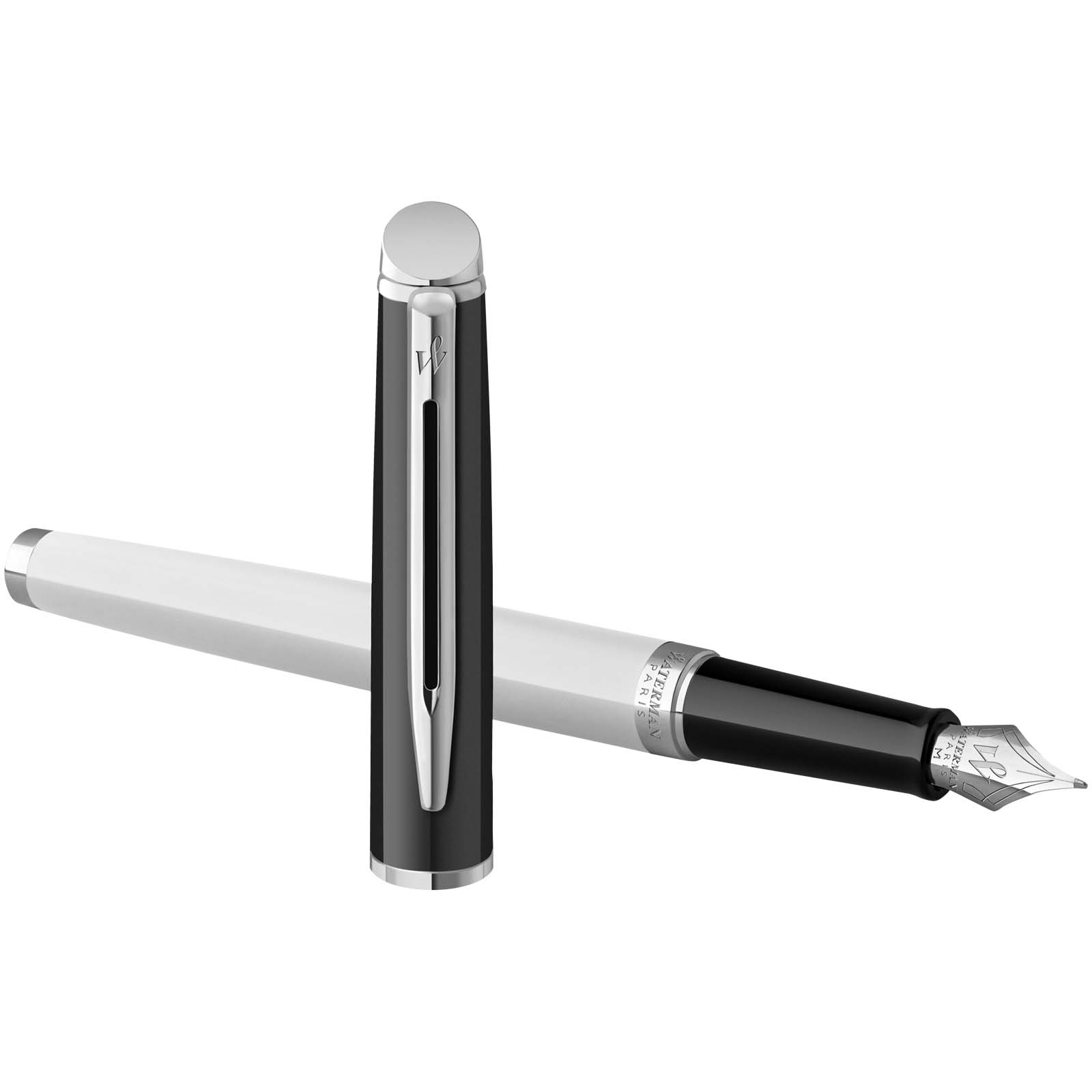 Stylos-plume publicitaires - Stylo plume Waterman Hemisphere avec habillage palladium - 2