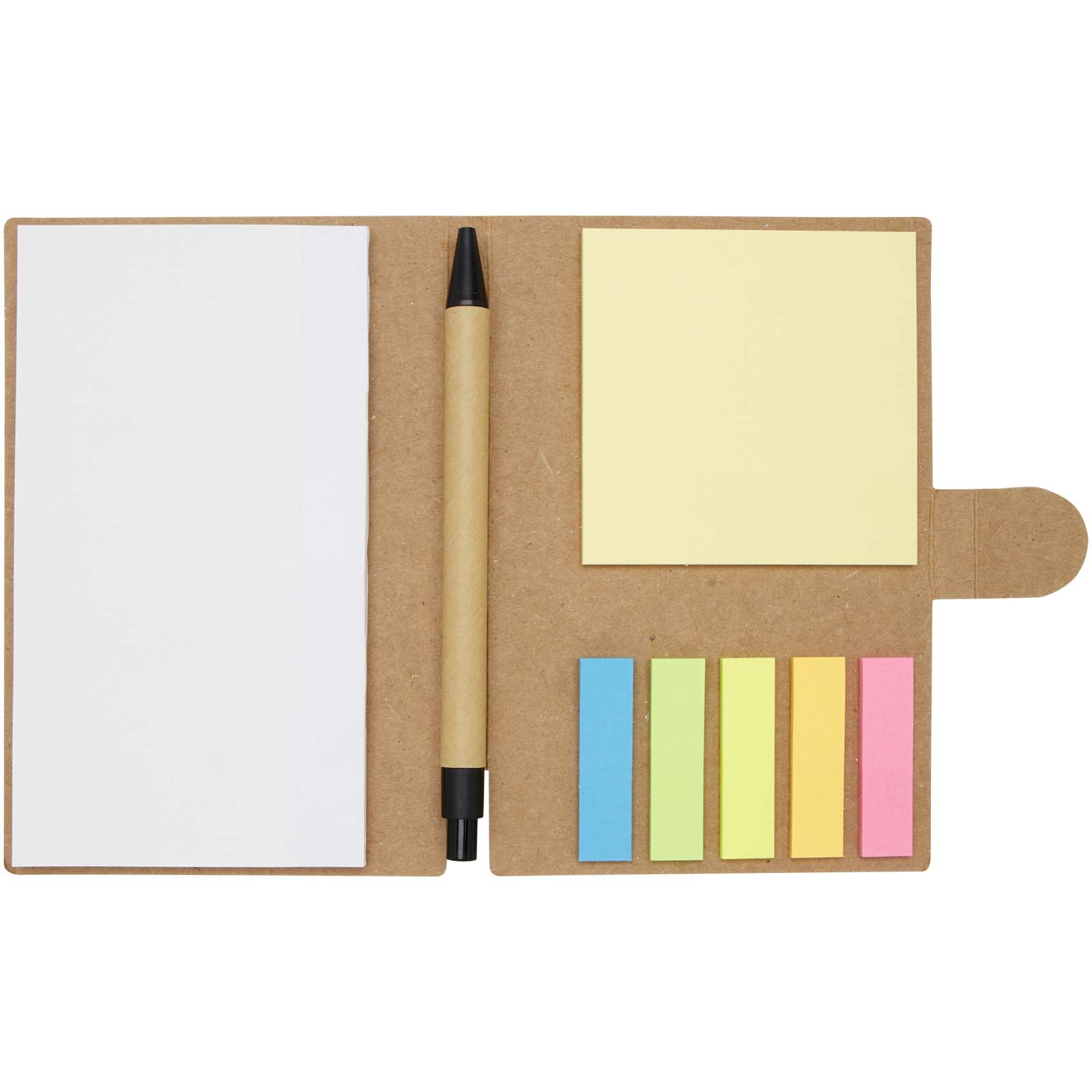 Advertising Sticky Notes - Swift sticky notes booklet with ballpoint pen (black ink) - 3