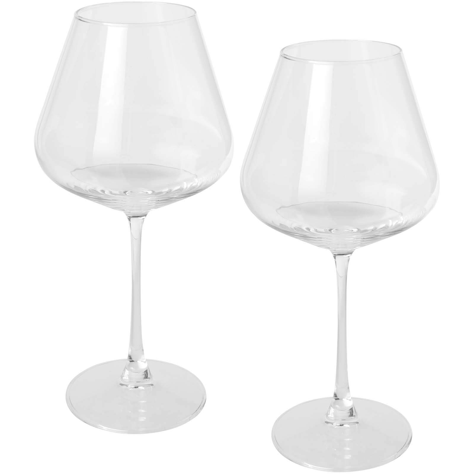 Accessoires pour le vin publicitaires - Ensemble de 2 verres à vin Rosso  - 2