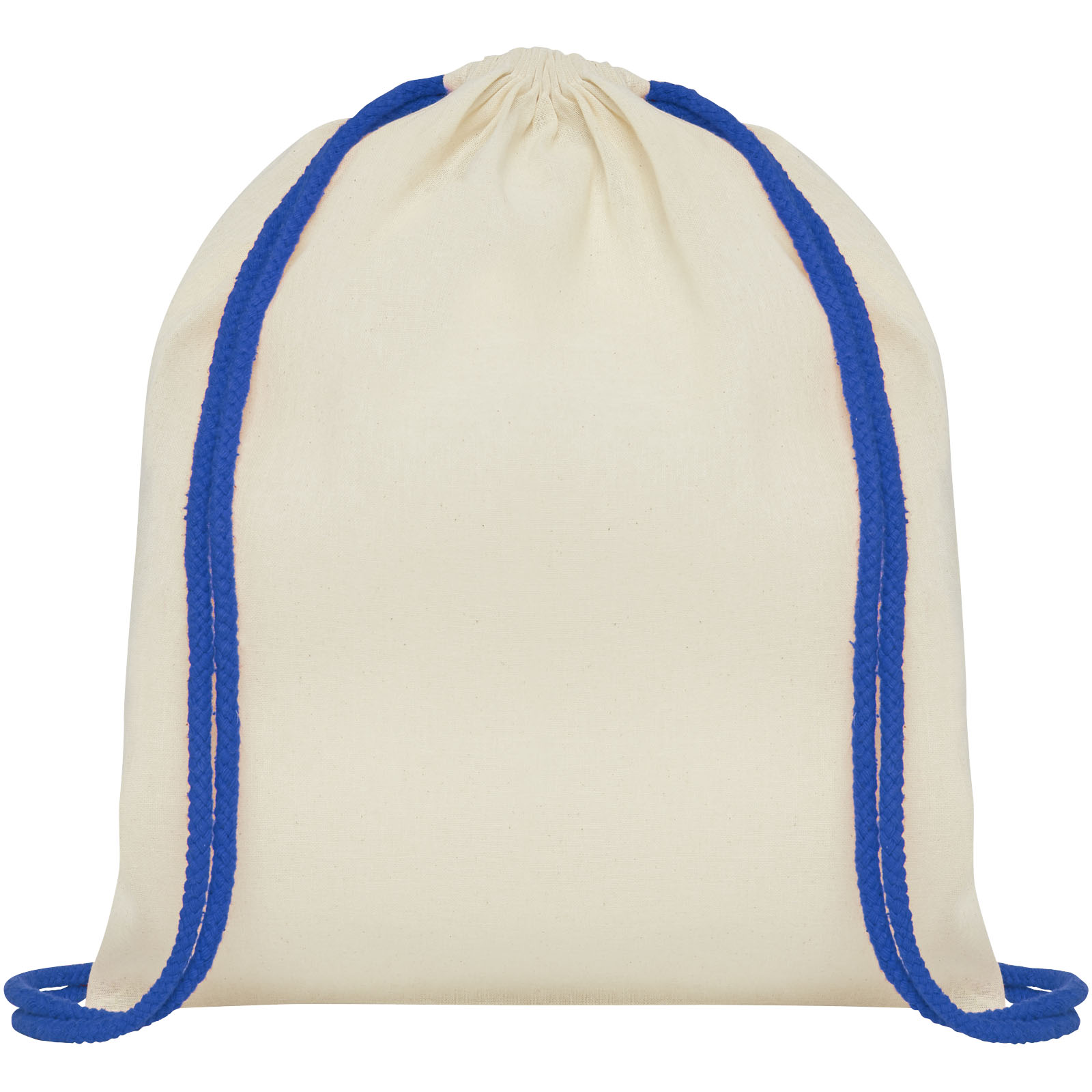 Advertising Drawstring Bags - Oregon 100 g/m² cotton drawstring bag with coloured cords 5L - 1