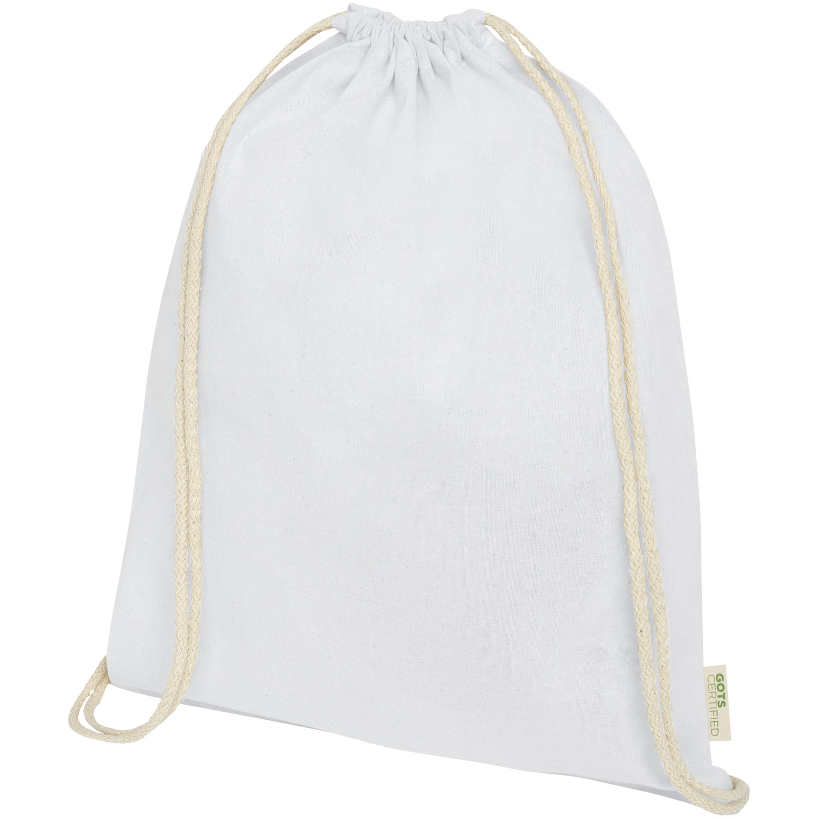 Advertising Drawstring Bags - Orissa 100 g/m² organic cotton drawstring bag 5L