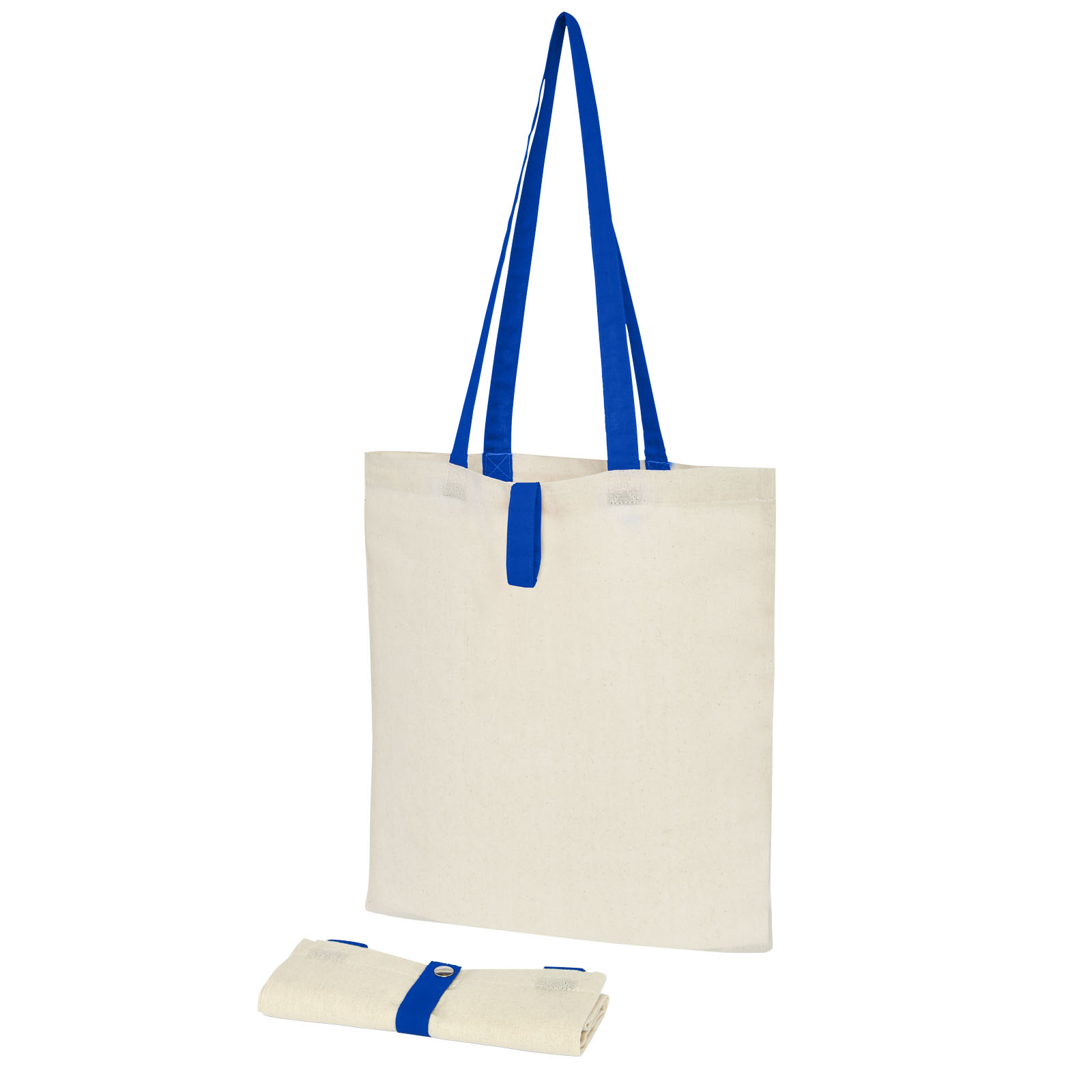 Advertising Shopping & Tote Bags - Nevada 100 g/m² cotton foldable tote bag 7L - 4