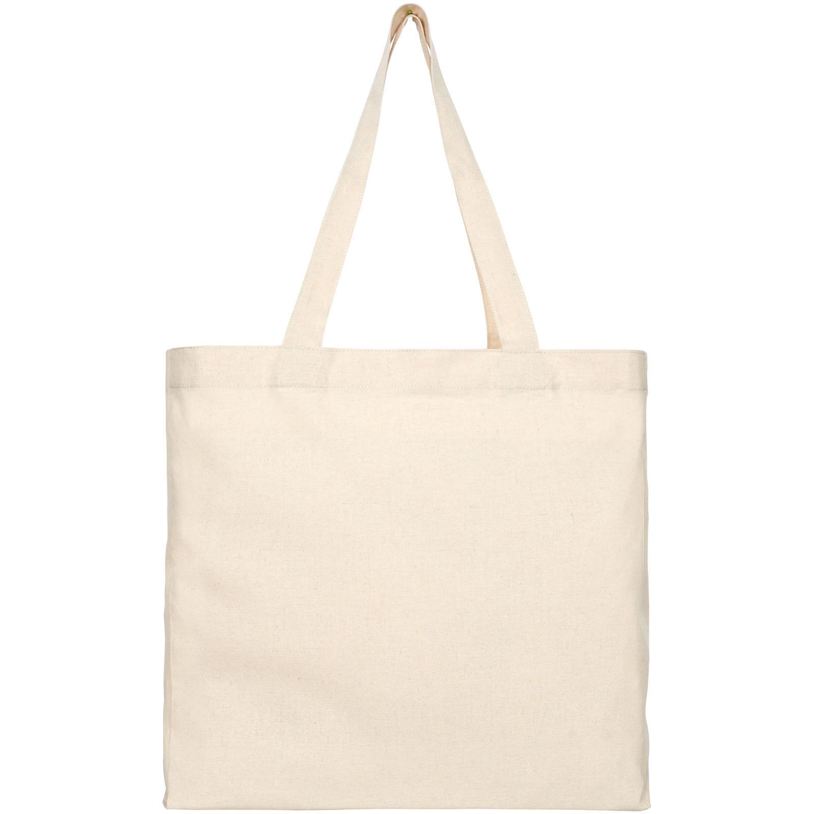 Sacs de shopping publicitaires - Sac shopping Pheebs recyclé avec soufflet 210 gr/m² 13L - 1