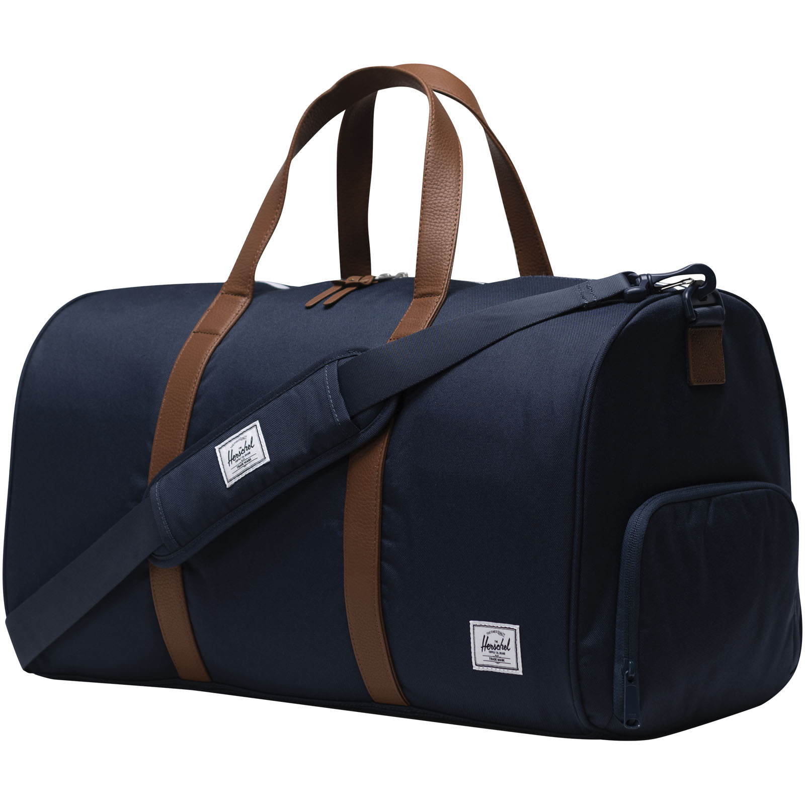 Sacs marin publicitaires - Sac de sport Herschel Novel™, recyclé, de 43 L