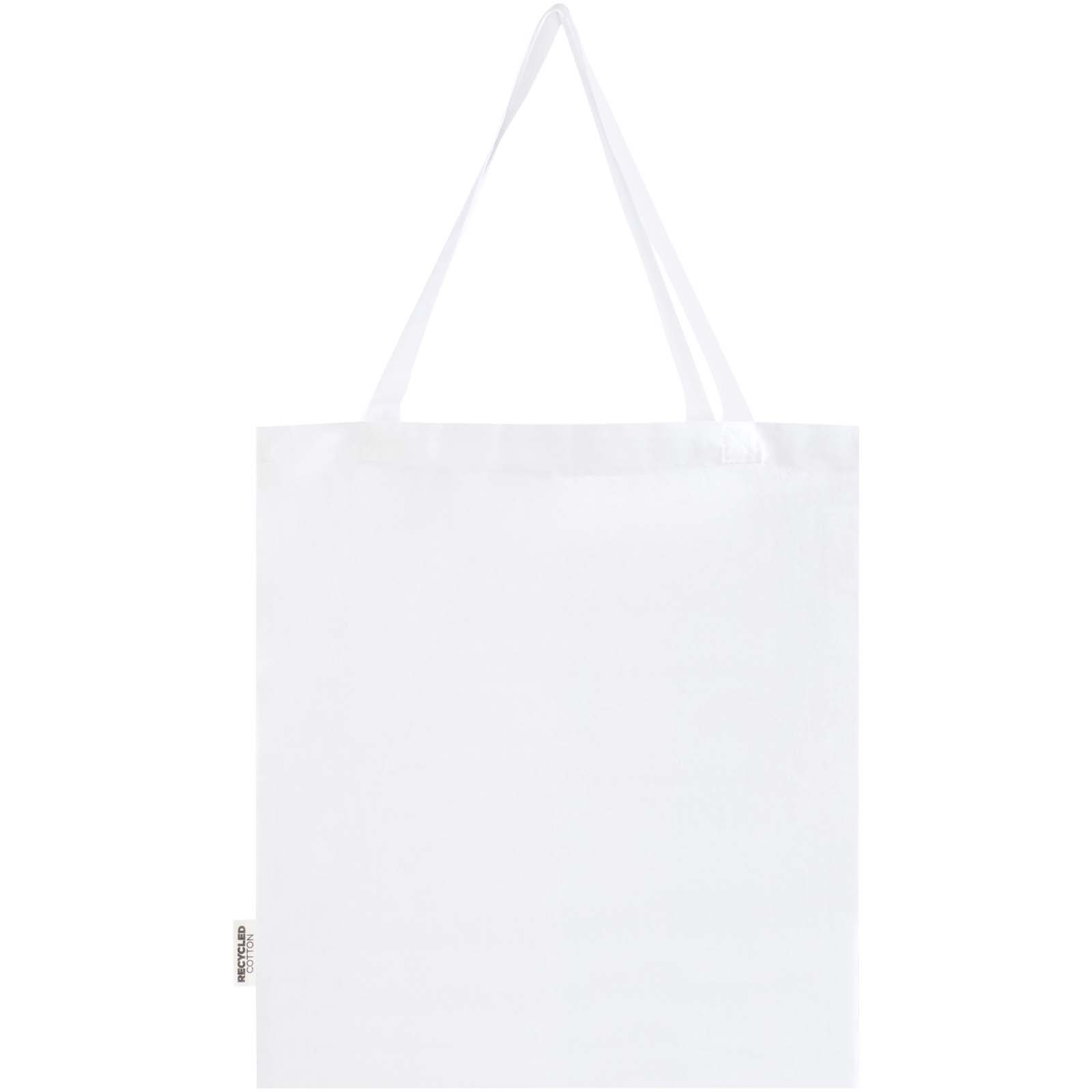 Sacs de shopping publicitaires - Sac shopping à soufflets Madras en coton recyclé 140 g/m² certifié GRS - 2