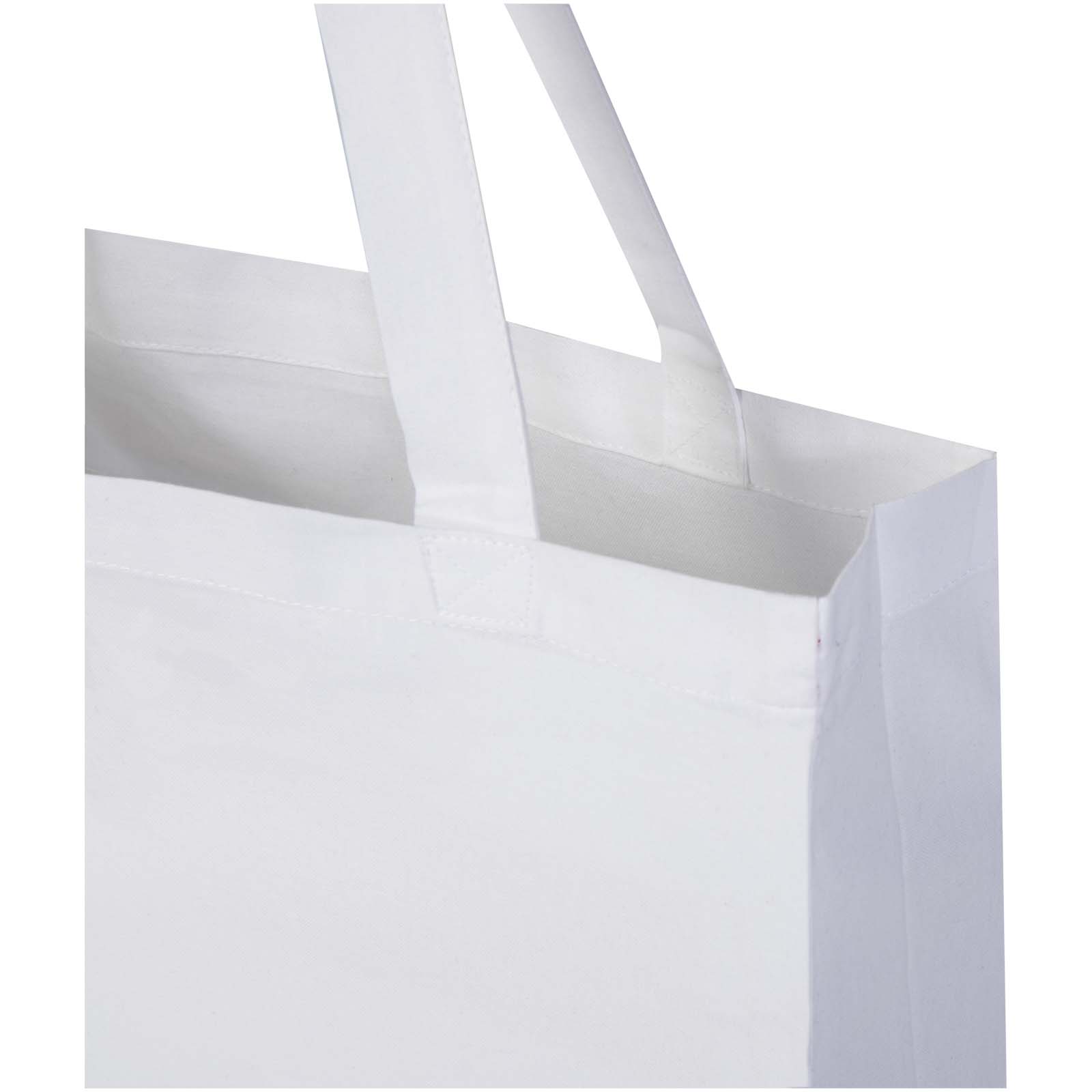 Advertising Shopping & Tote Bags - Madras 140 g/m² GRS recycled cotton gusset tote bag - 3