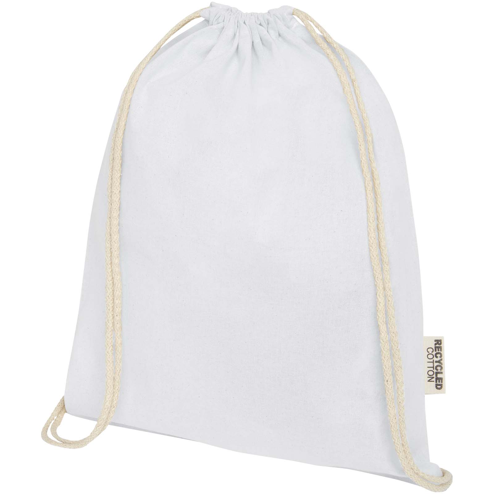 Sacs à dos ficelle - Sac avec cordon Oregon en coton recyclé 140 g/m² certifié GRS