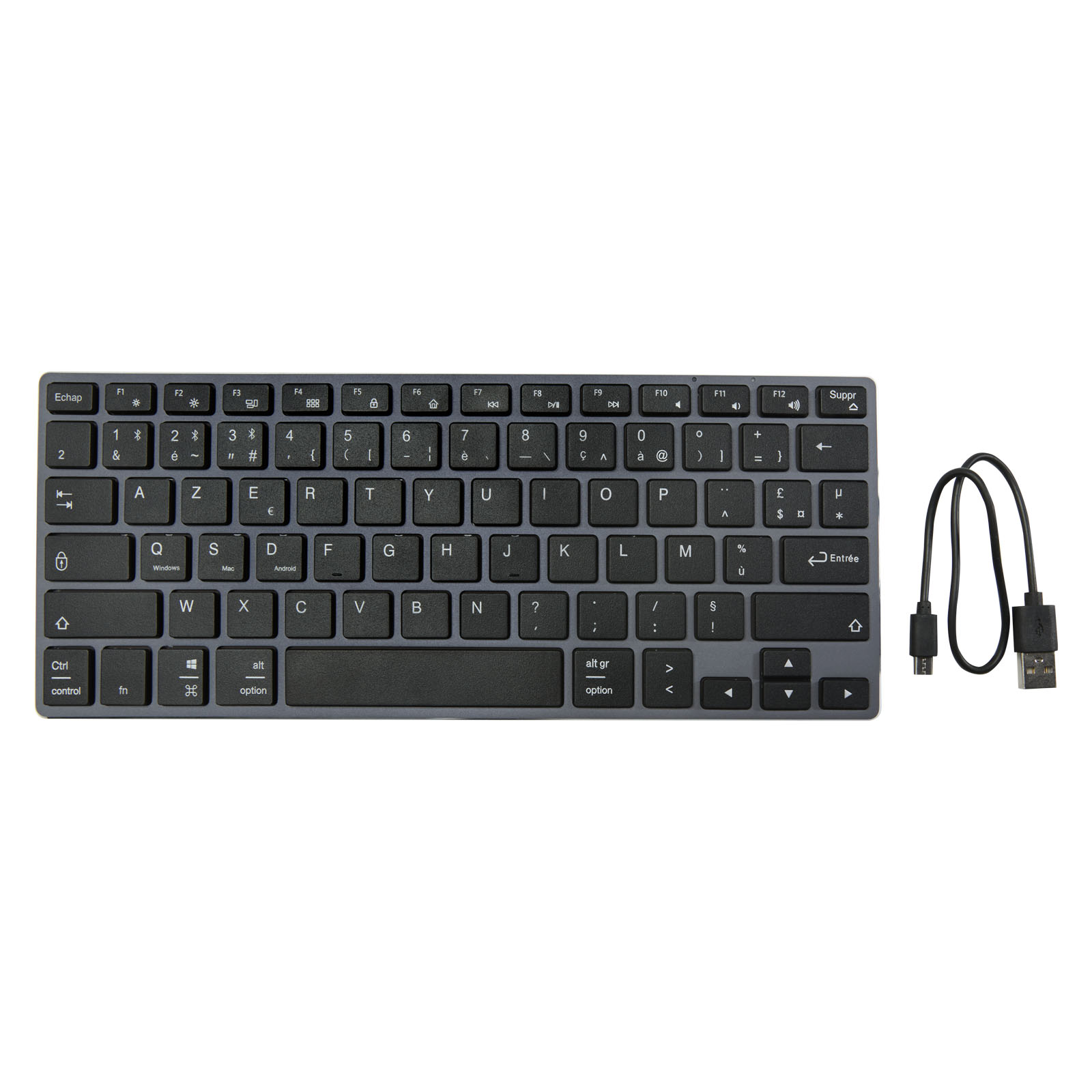 Accessoires pour ordinateur publicitaires - Clavier Bluetooth performant Hybrid (AZERTY) - 5