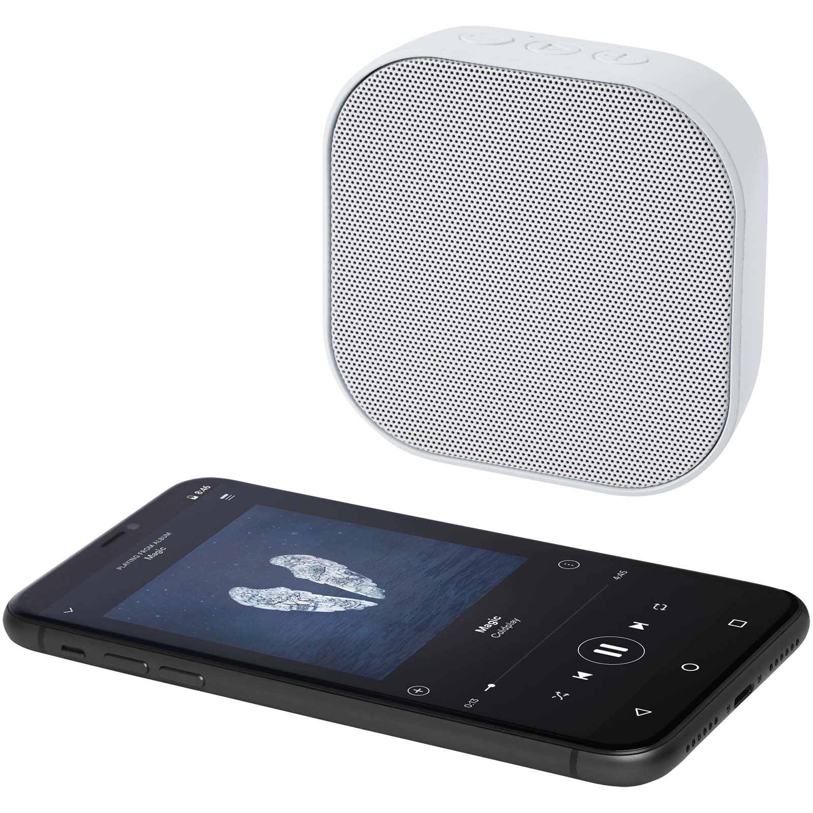 Enceintes publicitaires - Haut-parleur Bluetooth® Stark 2.0 3W Mini RCS en plastique recyclé - 4