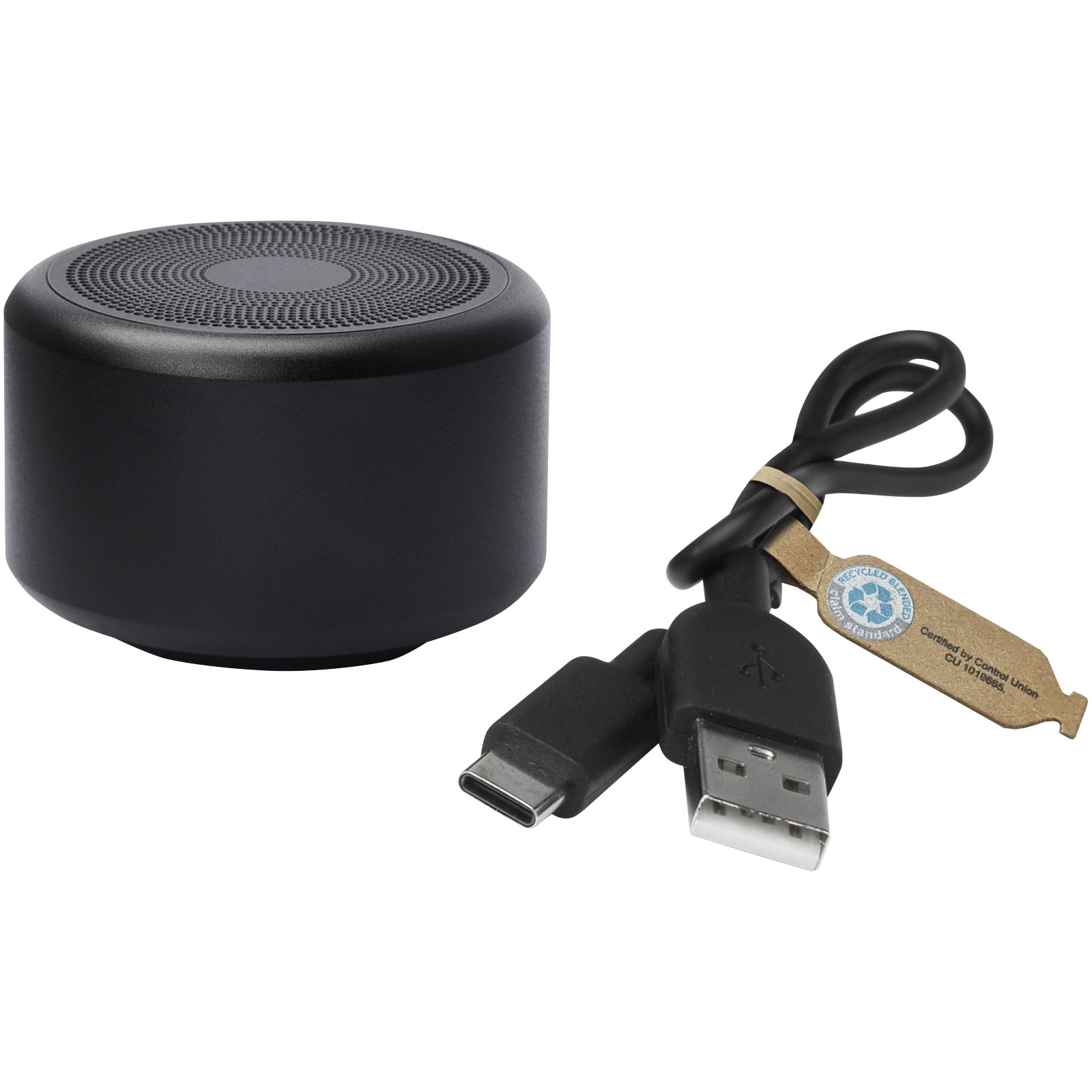 Advertising Speakers - Rise 3W RCS recycled aluminium Bluetooth® mini speaker  - 6