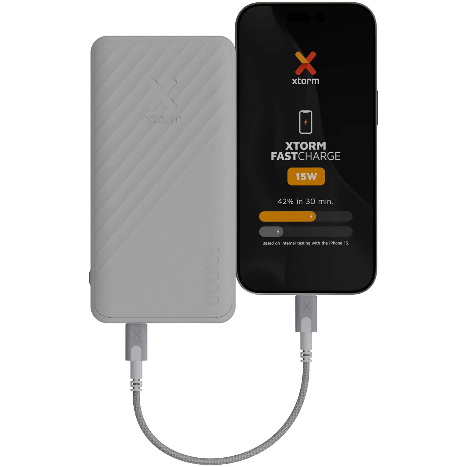 Batteries externes publicitaires - Batterie de secours à charge rapide Xtorm XG210 Go2 de 15 W et 10 000 mAh - 3