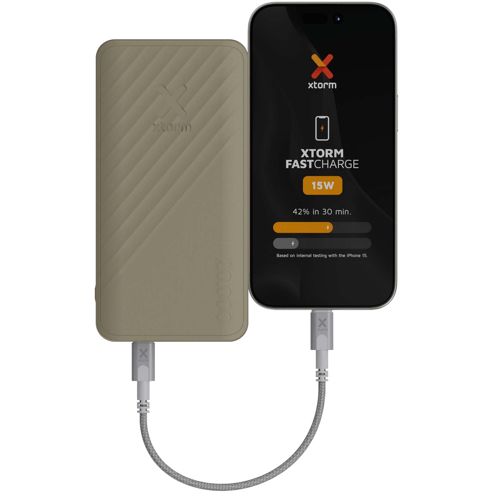 Batteries externes publicitaires - Batterie de secours à charge rapide Xtorm XG220 Go2 de 15 W et 20 000 mAh  - 3