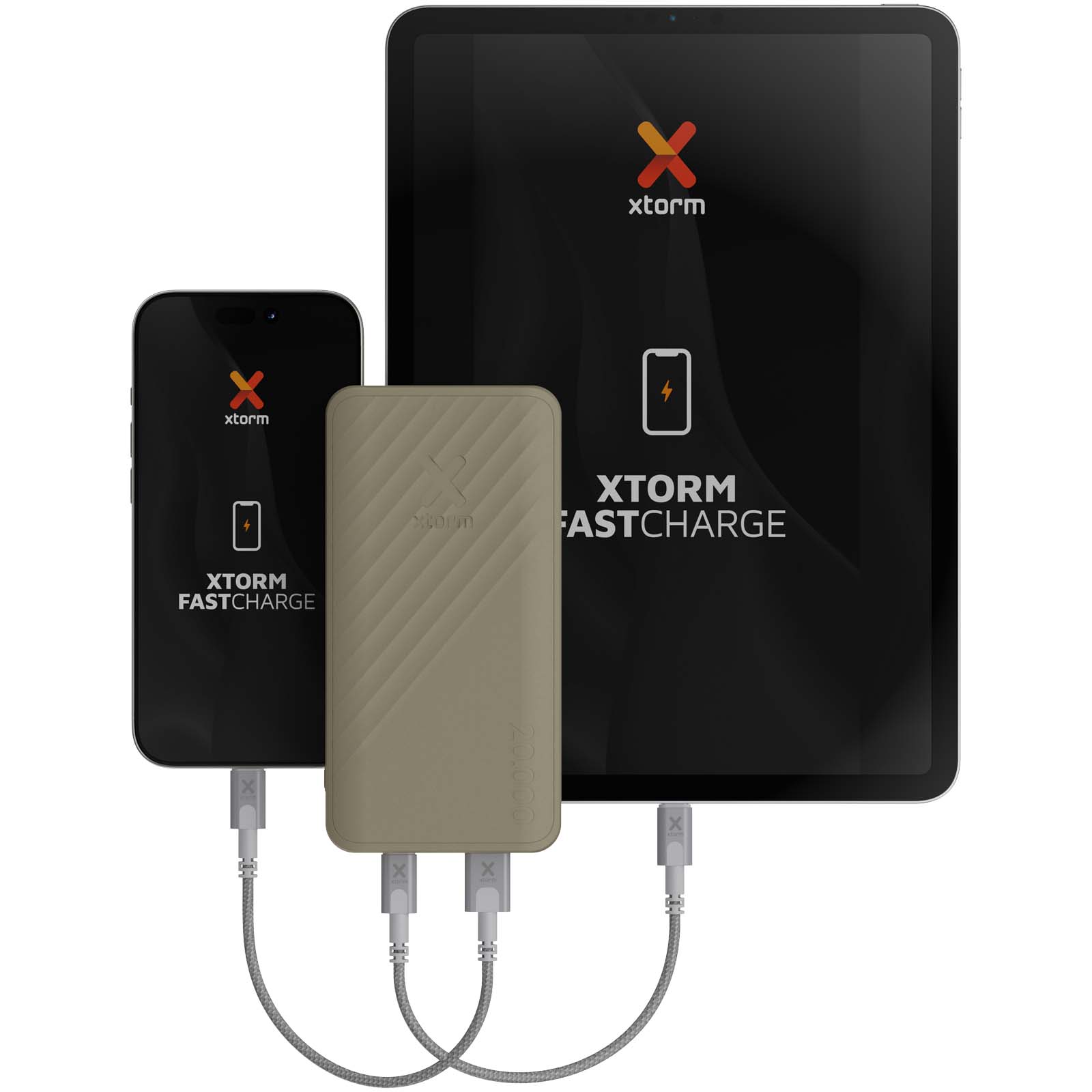 Batteries externes publicitaires - Batterie de secours à charge rapide Xtorm XG220 Go2 de 15 W et 20 000 mAh  - 5