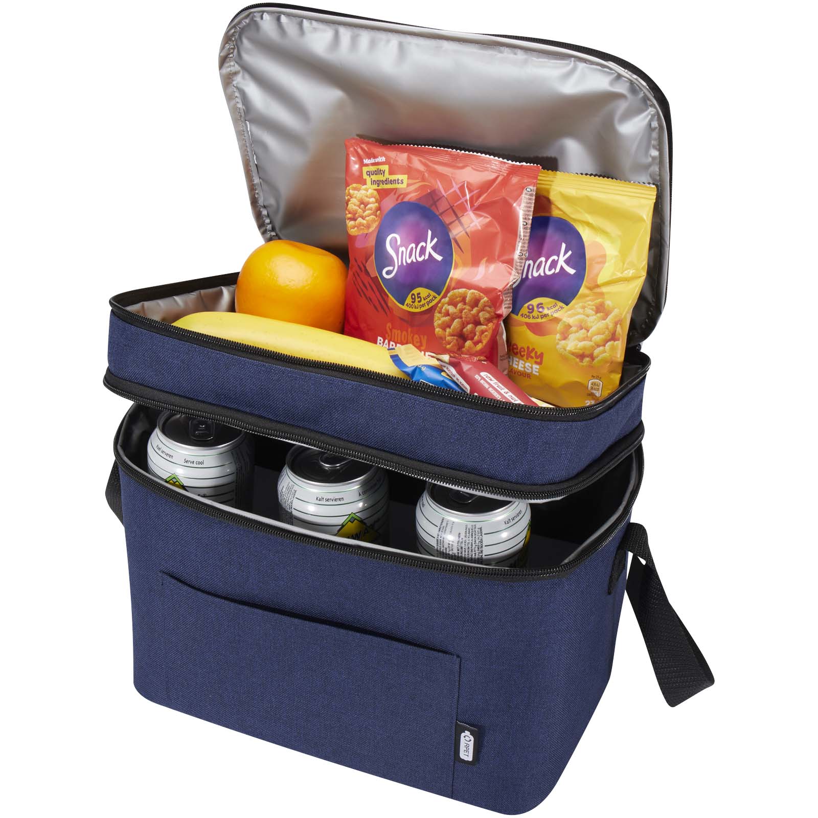 Advertising Cooler bags - Tundra GRS RPET double compartments cooler bag 13L - 3