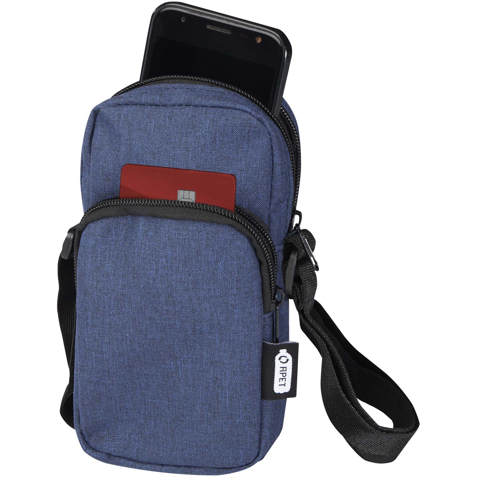 Accessoires pour téléphone et tablette publicitaires - Pochette Ross recyclée GRS pour téléphone portable - 3