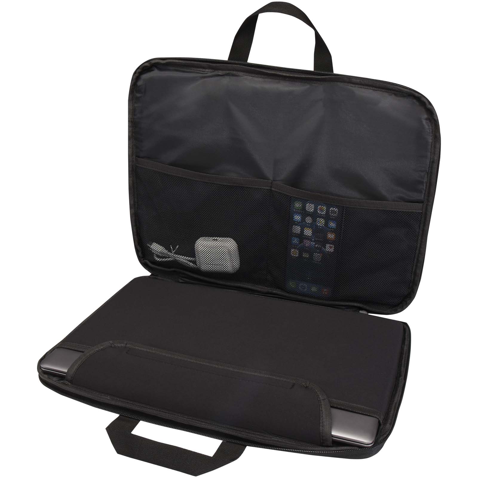 Sacs pour tablette et ordinateur portable publicitaires - Sacoche 2-en-1 Libra pour ordinateur portable recyclé GRS de 3L - 3