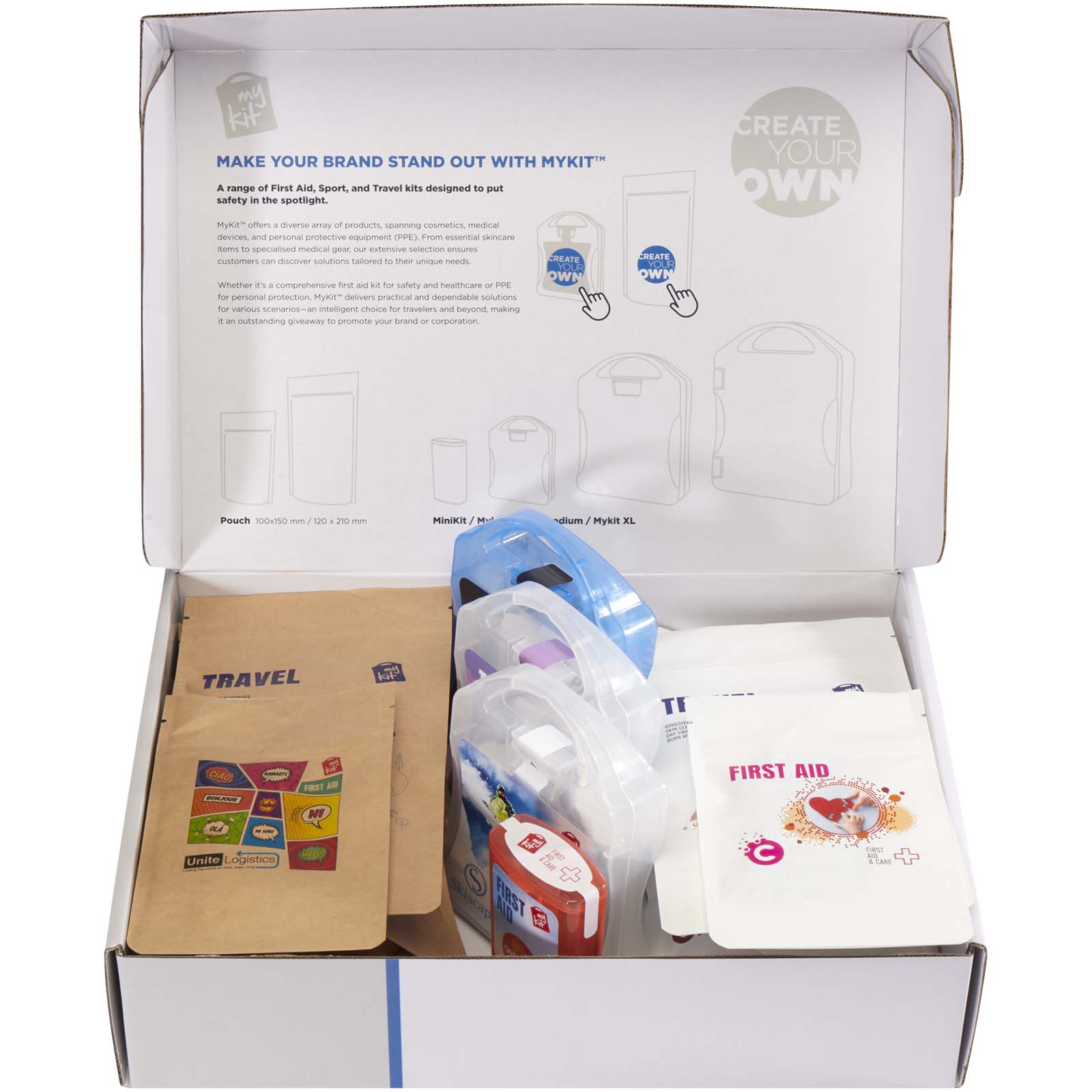 Advertising First Aid Kits - MyKit sample box - 2