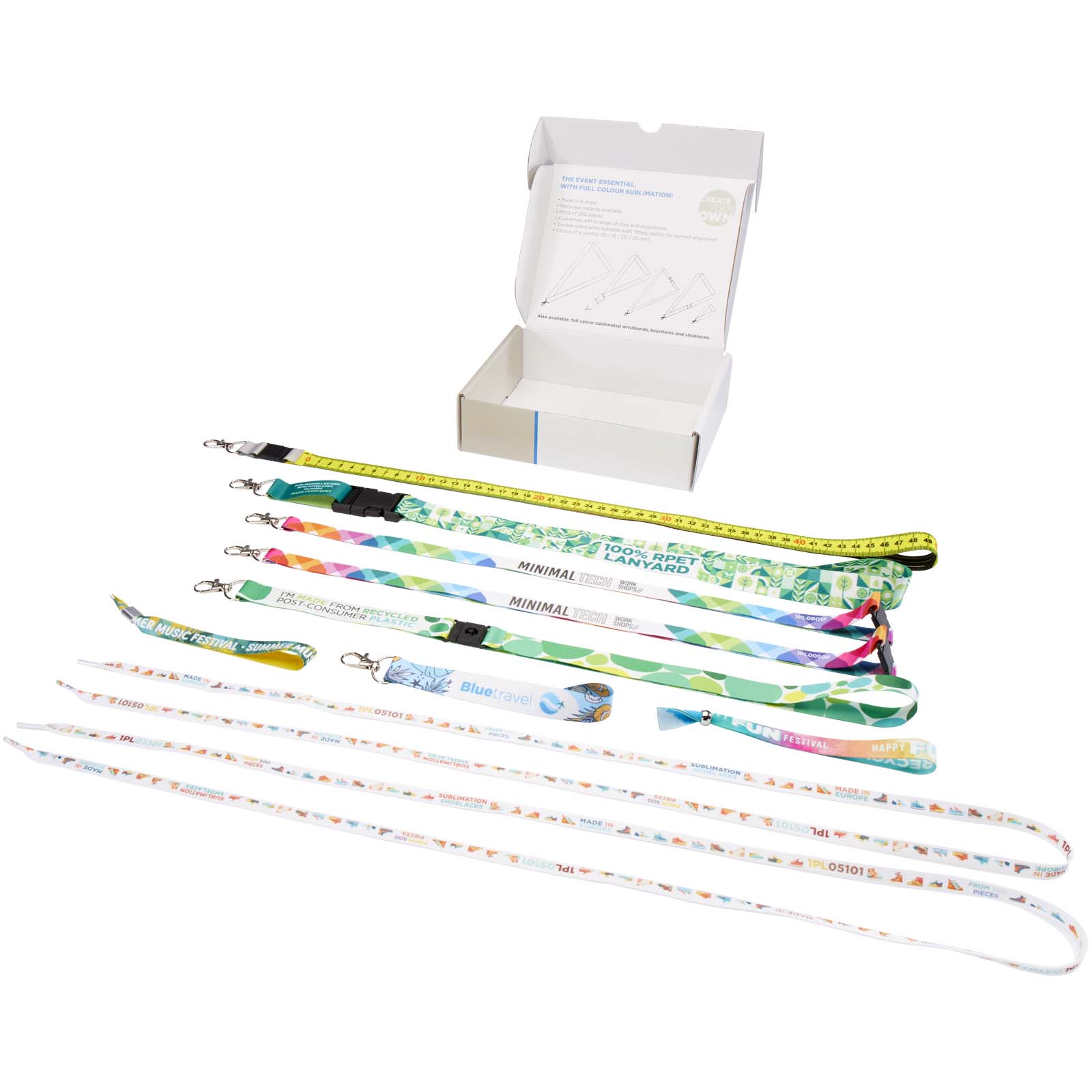 Advertising Lanyards - Sublimation lanyards sample box - 1