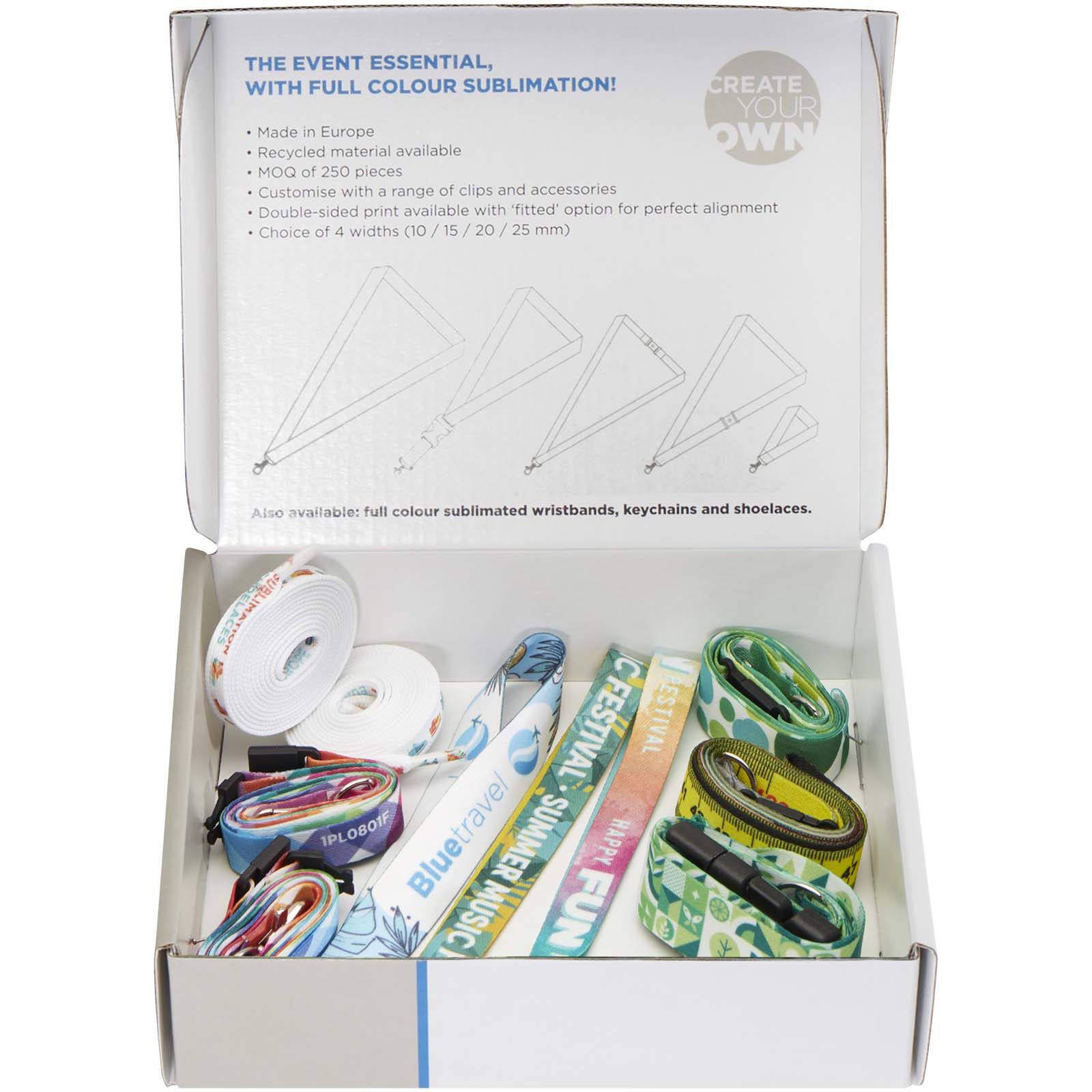 Advertising Lanyards - Sublimation lanyards sample box - 2