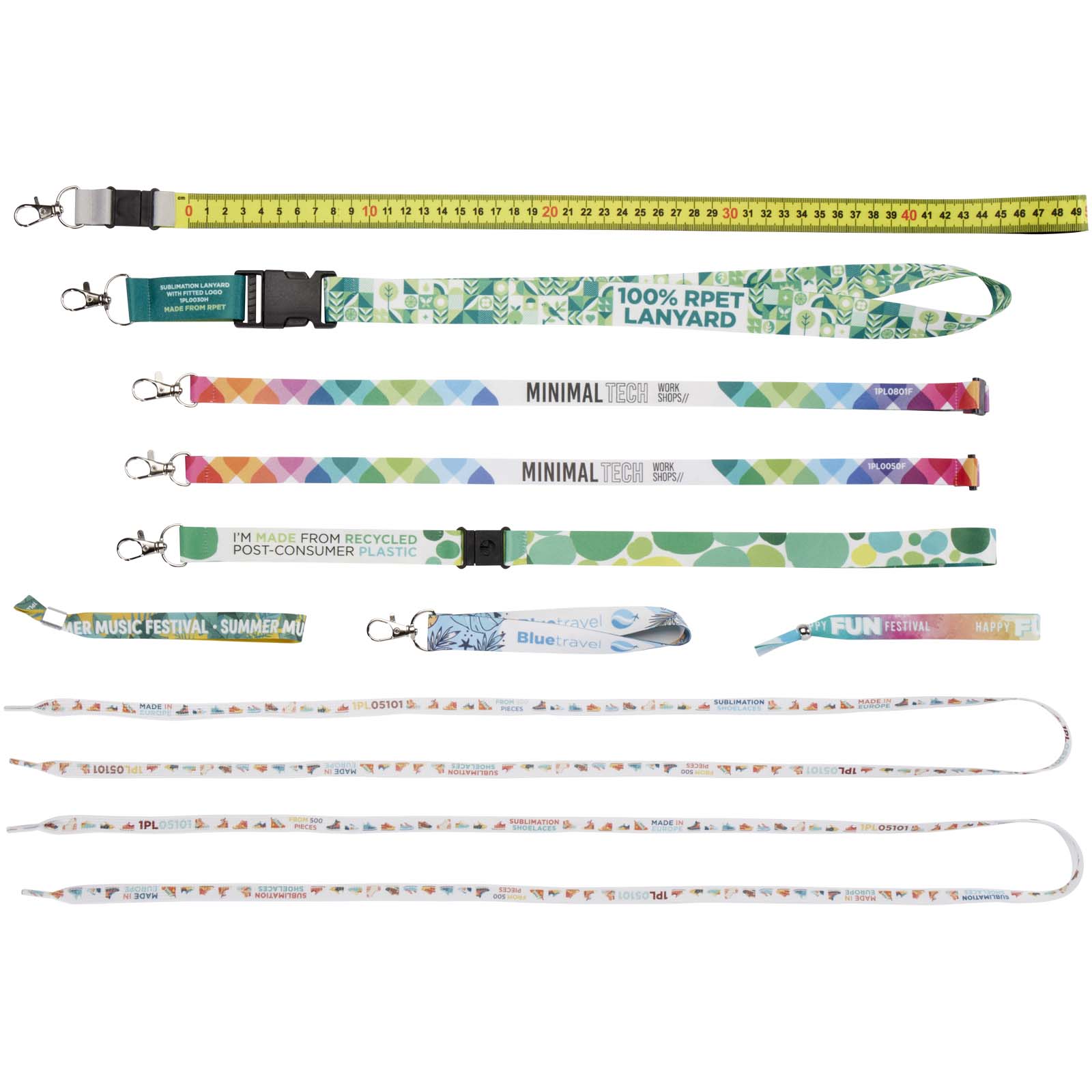 Advertising Lanyards - Sublimation lanyards sample box - 3