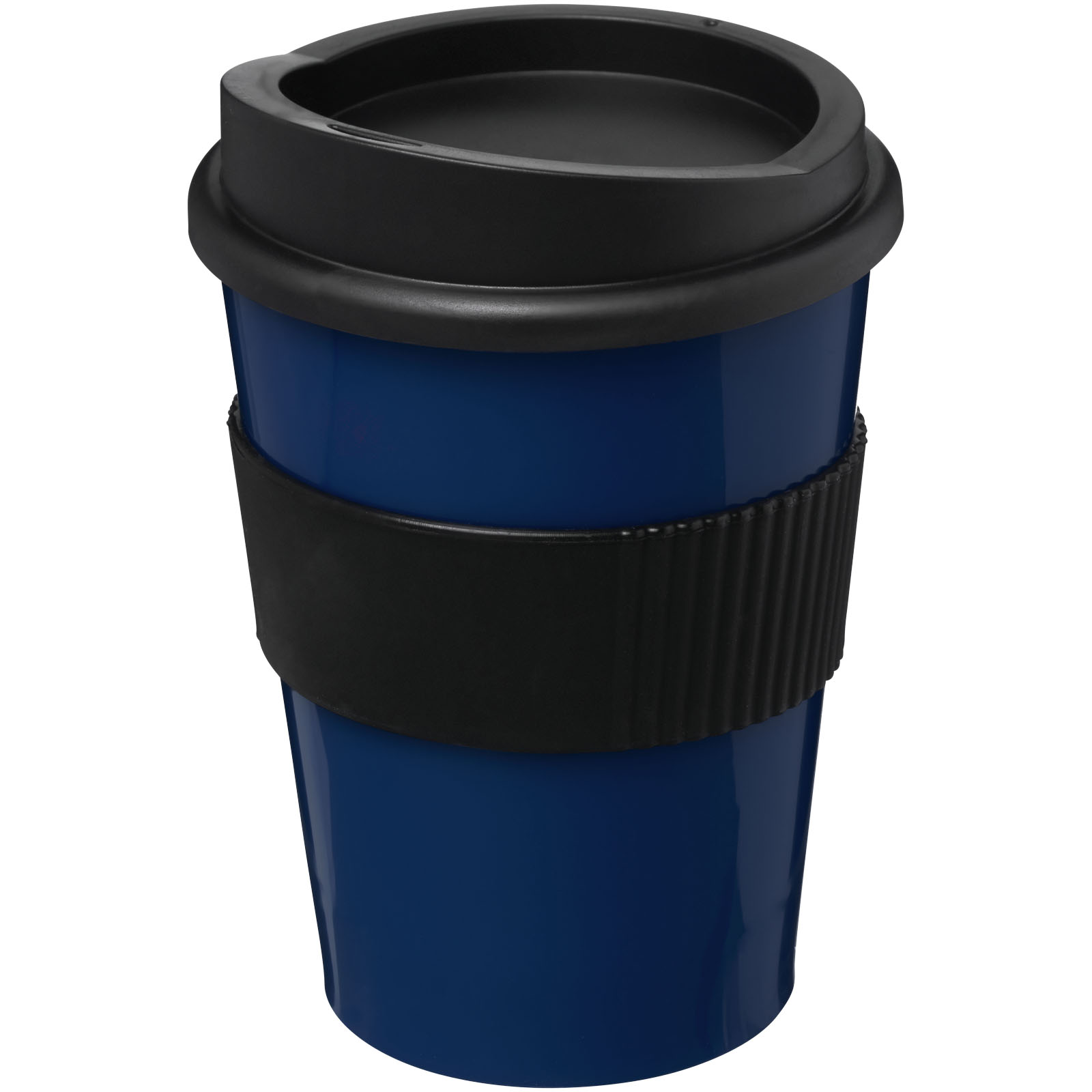 Mugs pour voyager publicitaires - Gobelet Americano® Medio 300ml avec bandeau antidérapant