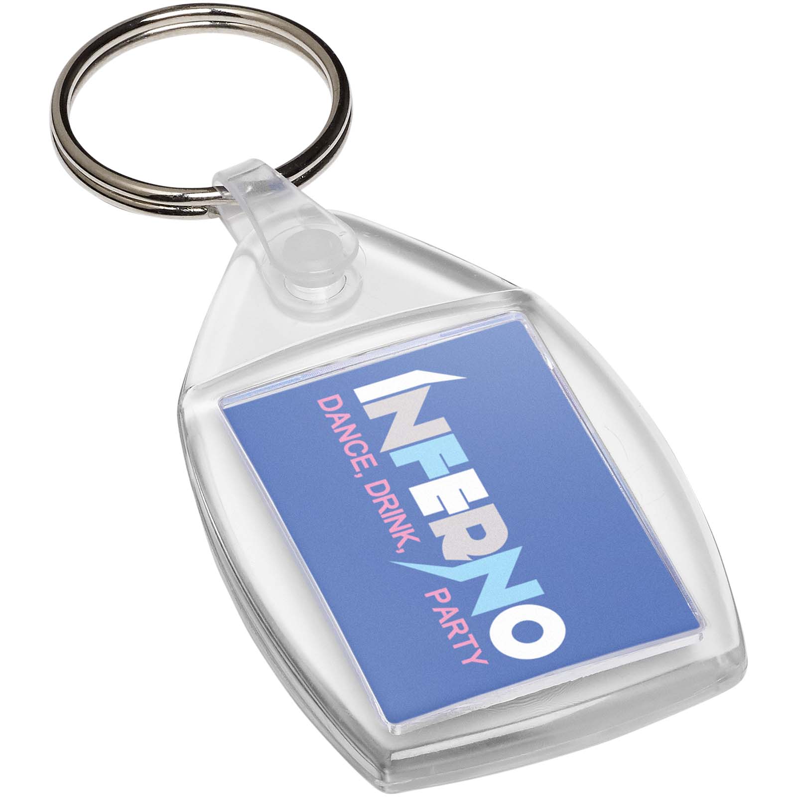 Advertising Keychains & Keyrings - Lita P6 keychain with plastic clip - 0